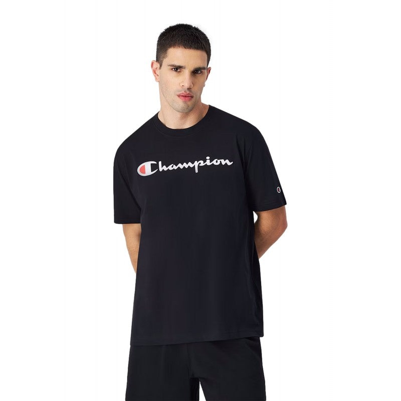 CAMISETA CHAMPION NEGRA BIG LEGACY LOGO TEE
