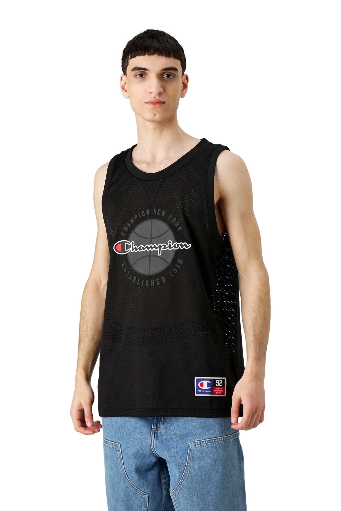 CAMISETA CHAMPION NEGRA TIRANTES SLEEVELESS HOODED TEE - AREA ZERO