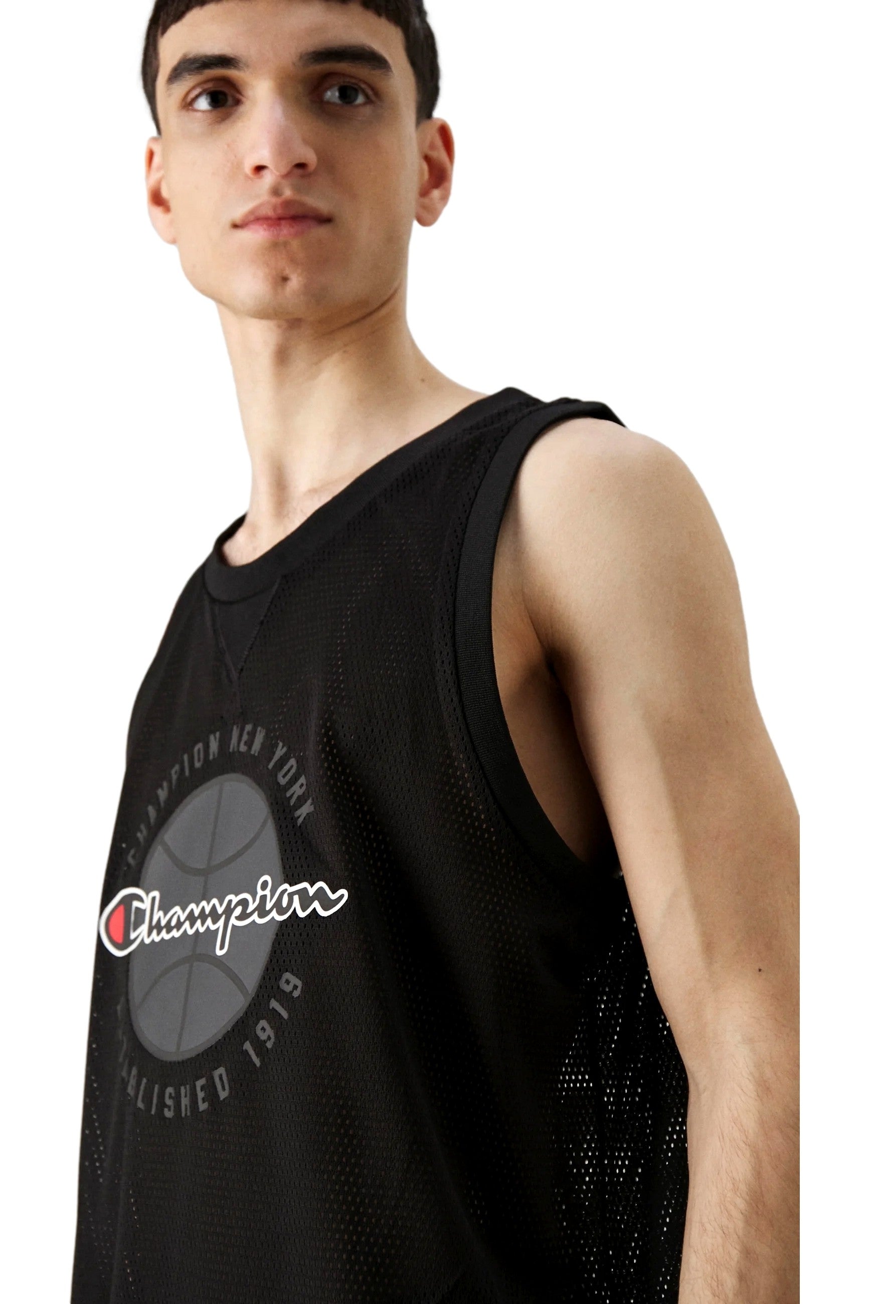 CAMISETA CHAMPION NEGRA TIRANTES SLEEVELESS HOODED TEE