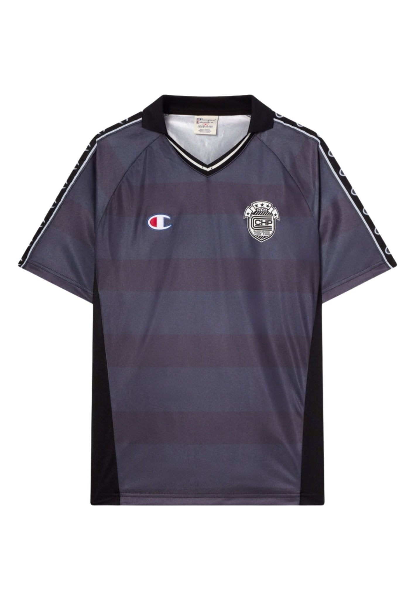 CAMISETA CHAMPION ROCHESTER NEGRA STRIPPED FOOTBALL JERSEY - AREA ZERO