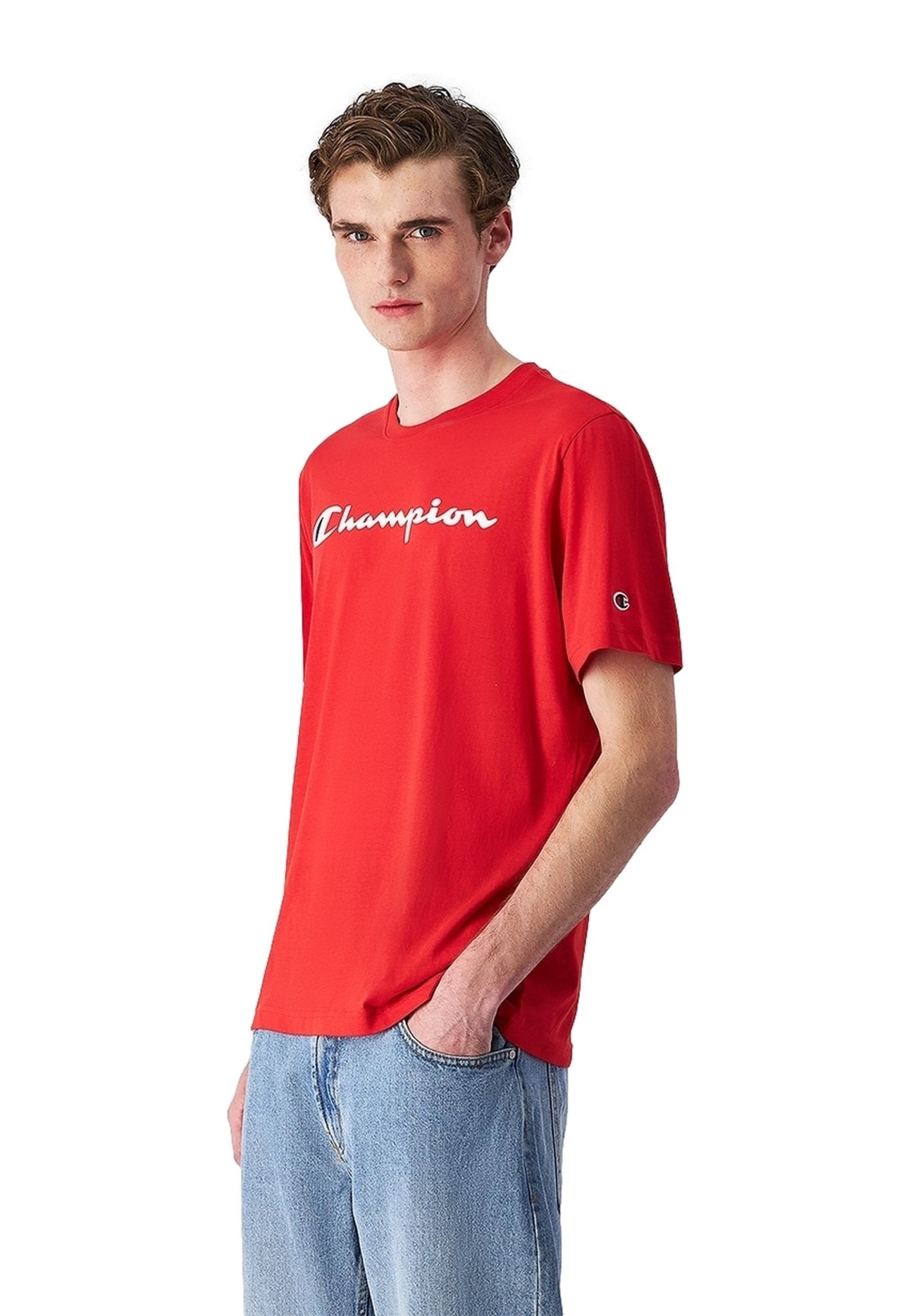 CAMISETA CHAMPION ROJA BIG LEGACY LOGO TEE - AREA ZERO