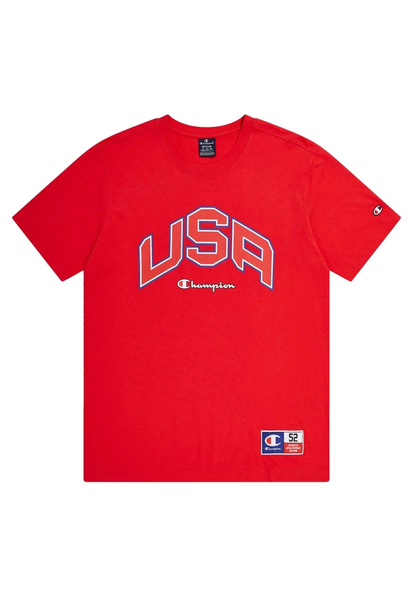 CAMISETA CHAMPION ROJA USA LEGACY PRINTED LOGO TEE - AREA ZERO