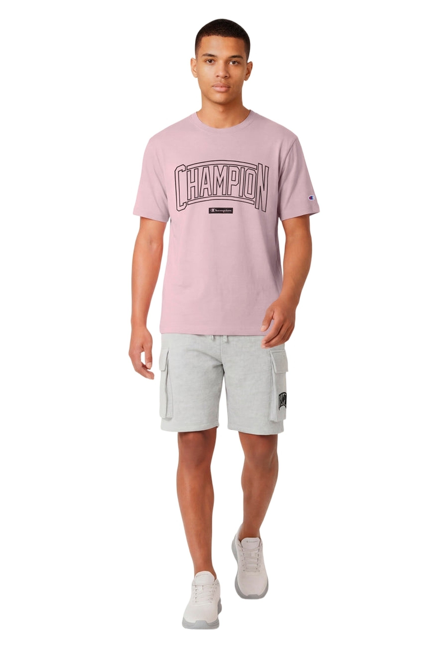 CAMISETA CHAMPION ROSA PUFF PRINT CREWNECK TEE