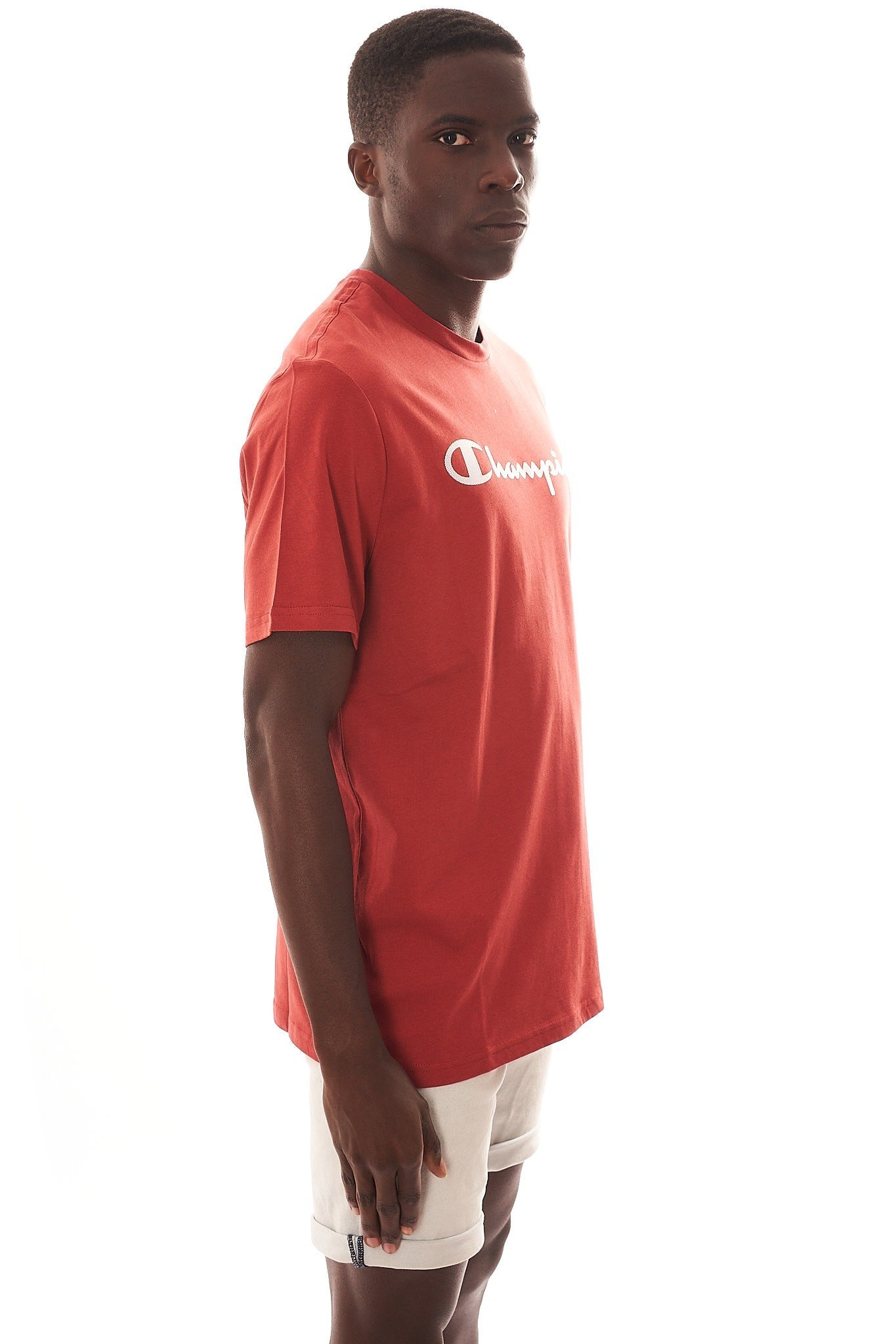 CAMISETA CHAMPION TEJA LOGO GRANDE ESTAMPADO PECHO - AREA ZERO