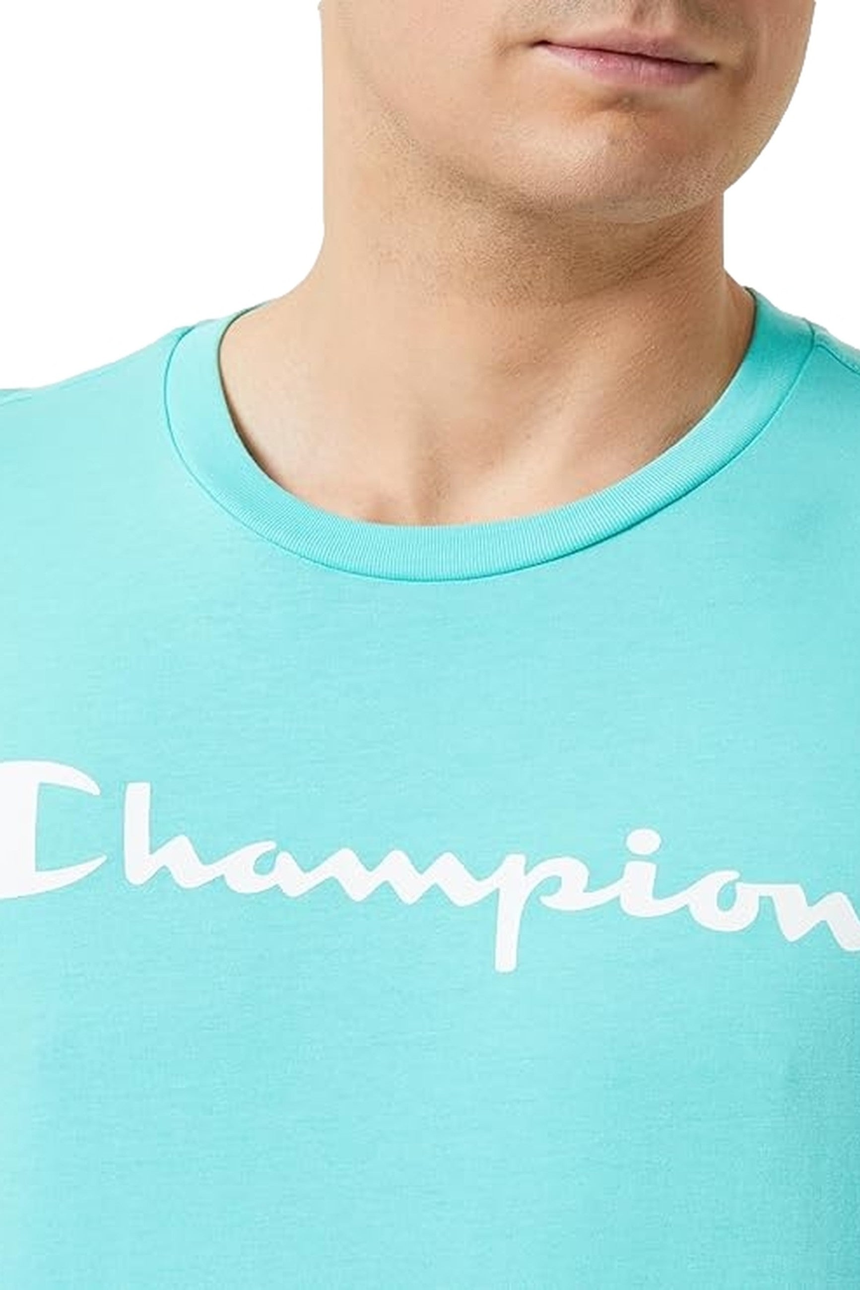 CAMISETA CHAMPION VERDE LEGACY BIG PRINTED LOGO TEE