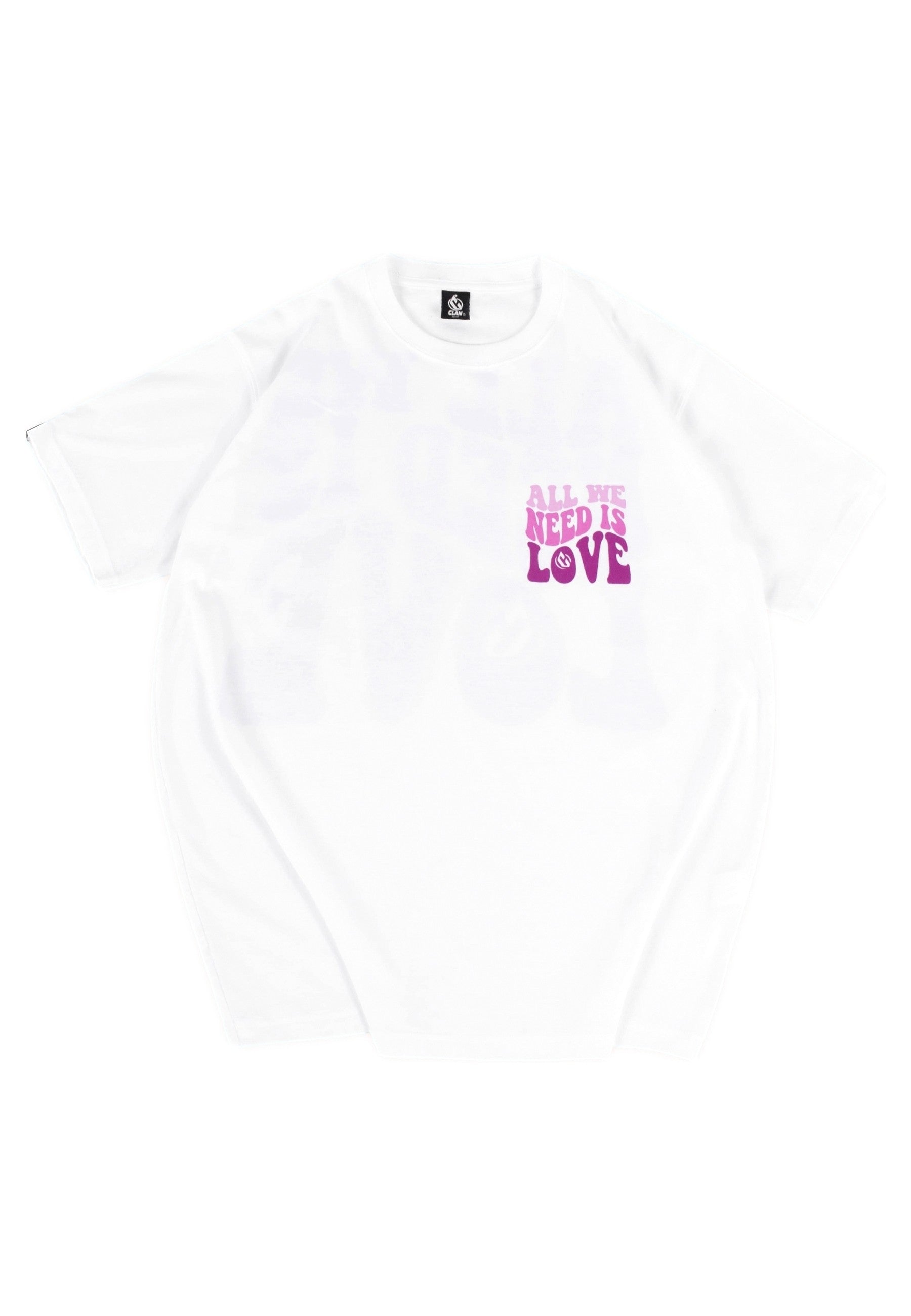 CAMISETA CLAN BLANCA ALL WE NEED IS LOVE TEE