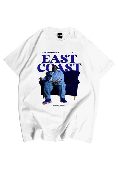 CAMISETA CLAN BLANCA NOTORIUS BIG EAST COAST TEE - AREA ZERO