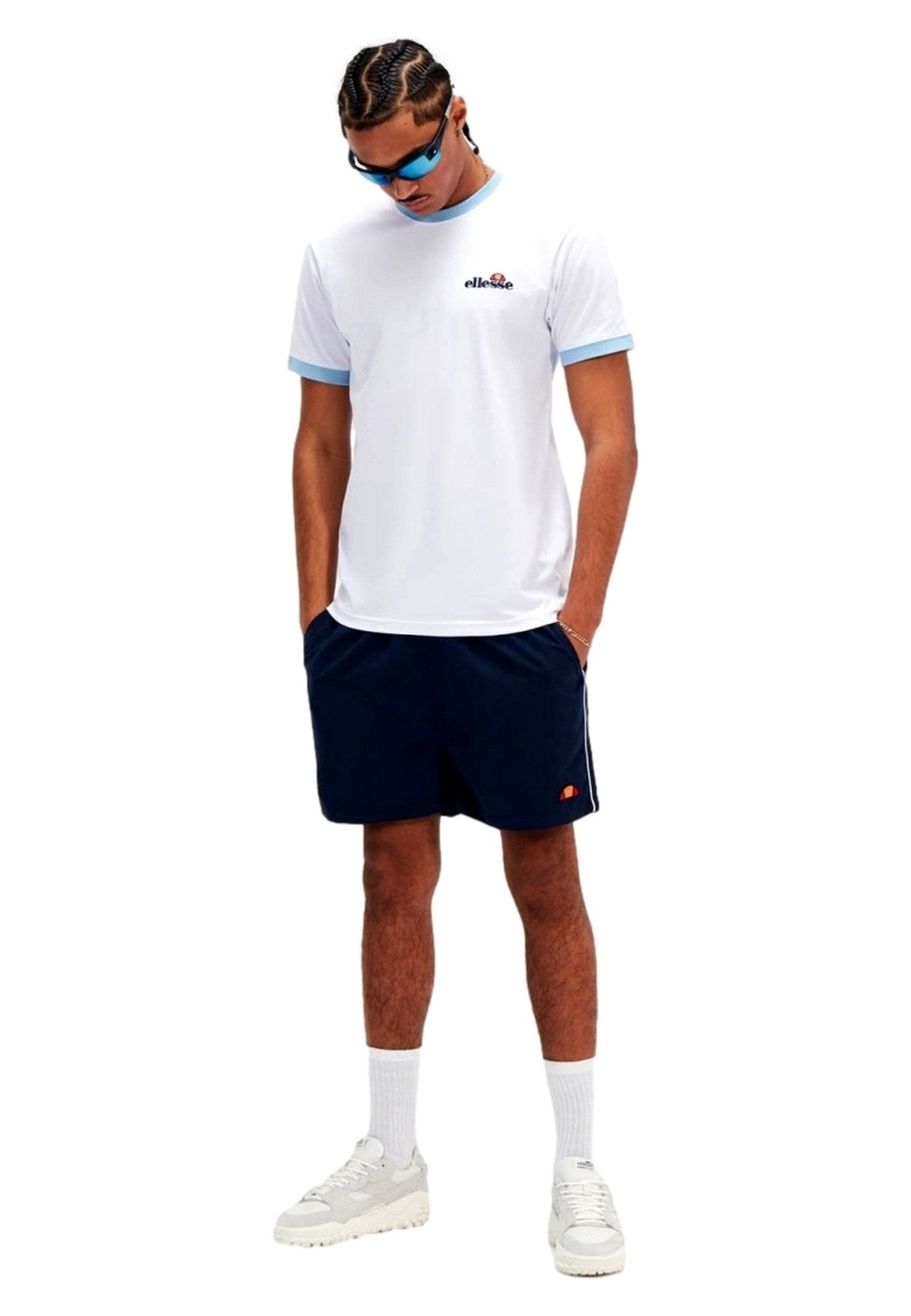 CAMISETA ELLESSE BLANCA/CELESTE MEDUNO TEE - AREA ZERO