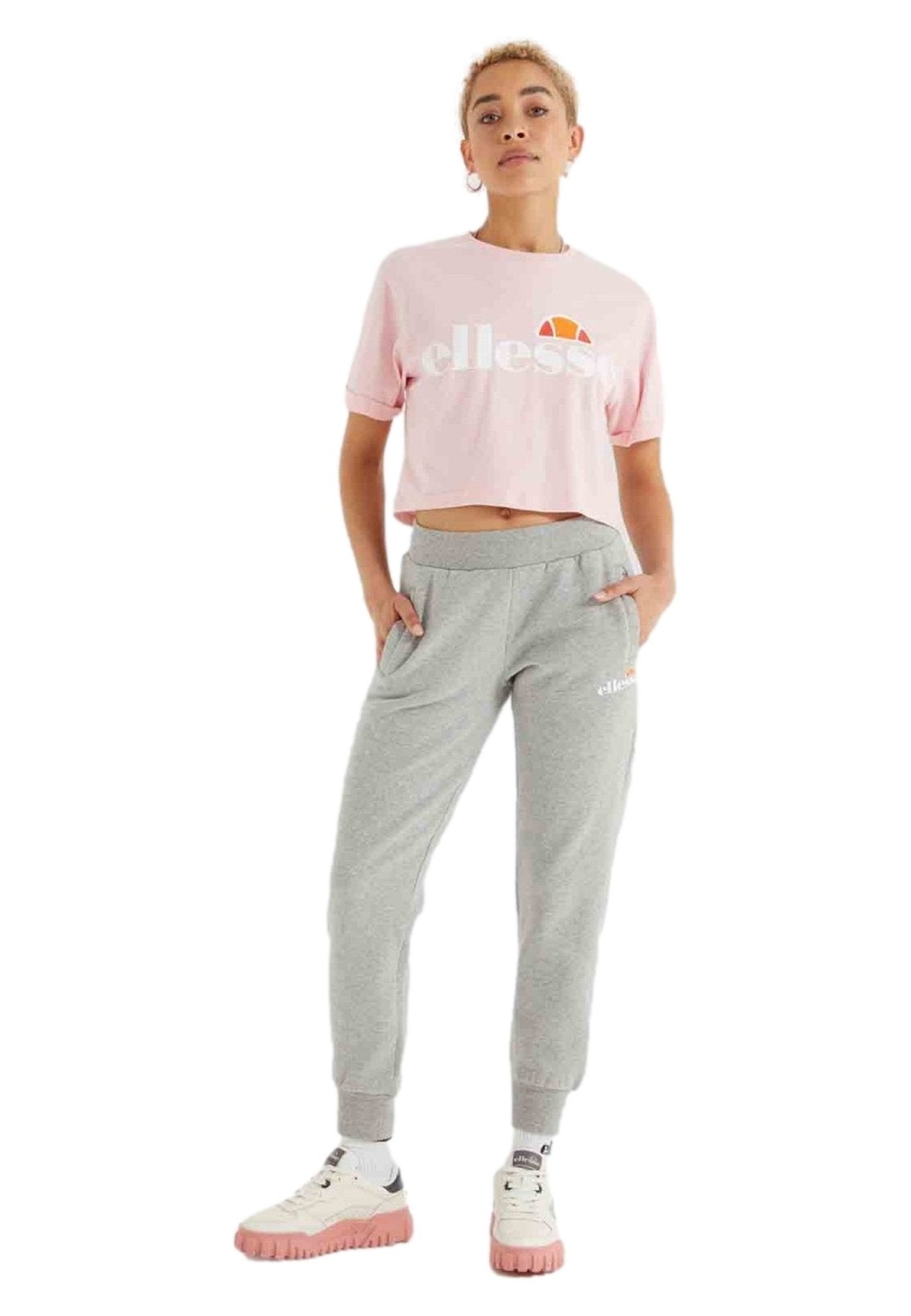 CAMISETA ELLESSE ROSA CORTA LOGO ESTAMPADO - AREA ZERO