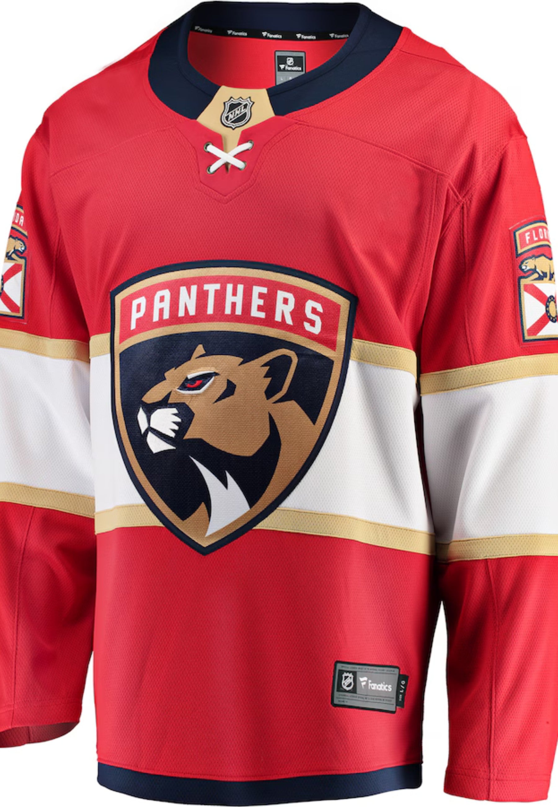 CAMISETA FANATICS ROJA FLORIDA PANTERS NHL LOCAL JERSEY