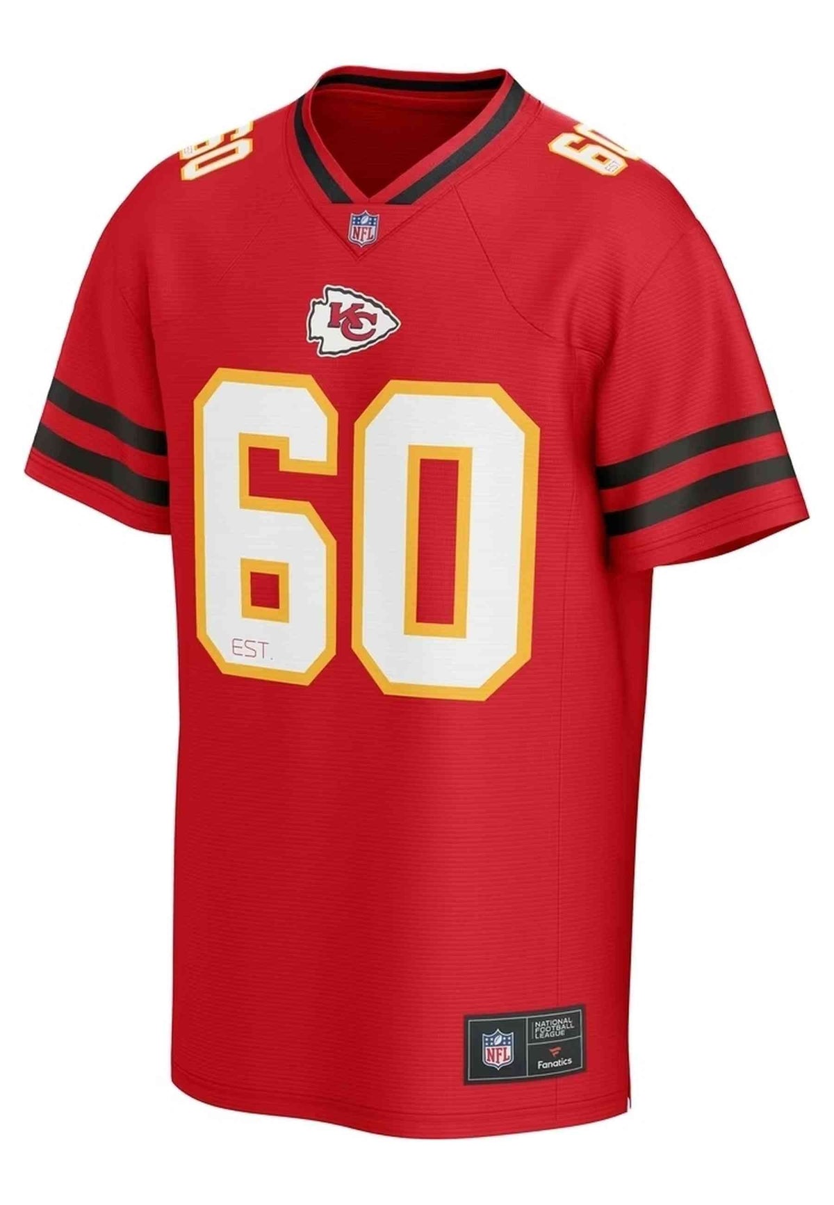 CAMISETA FANATICS ROJA KANSAS CITY CHIEFS 60 CORE FOUNDATION NFL JERSEY