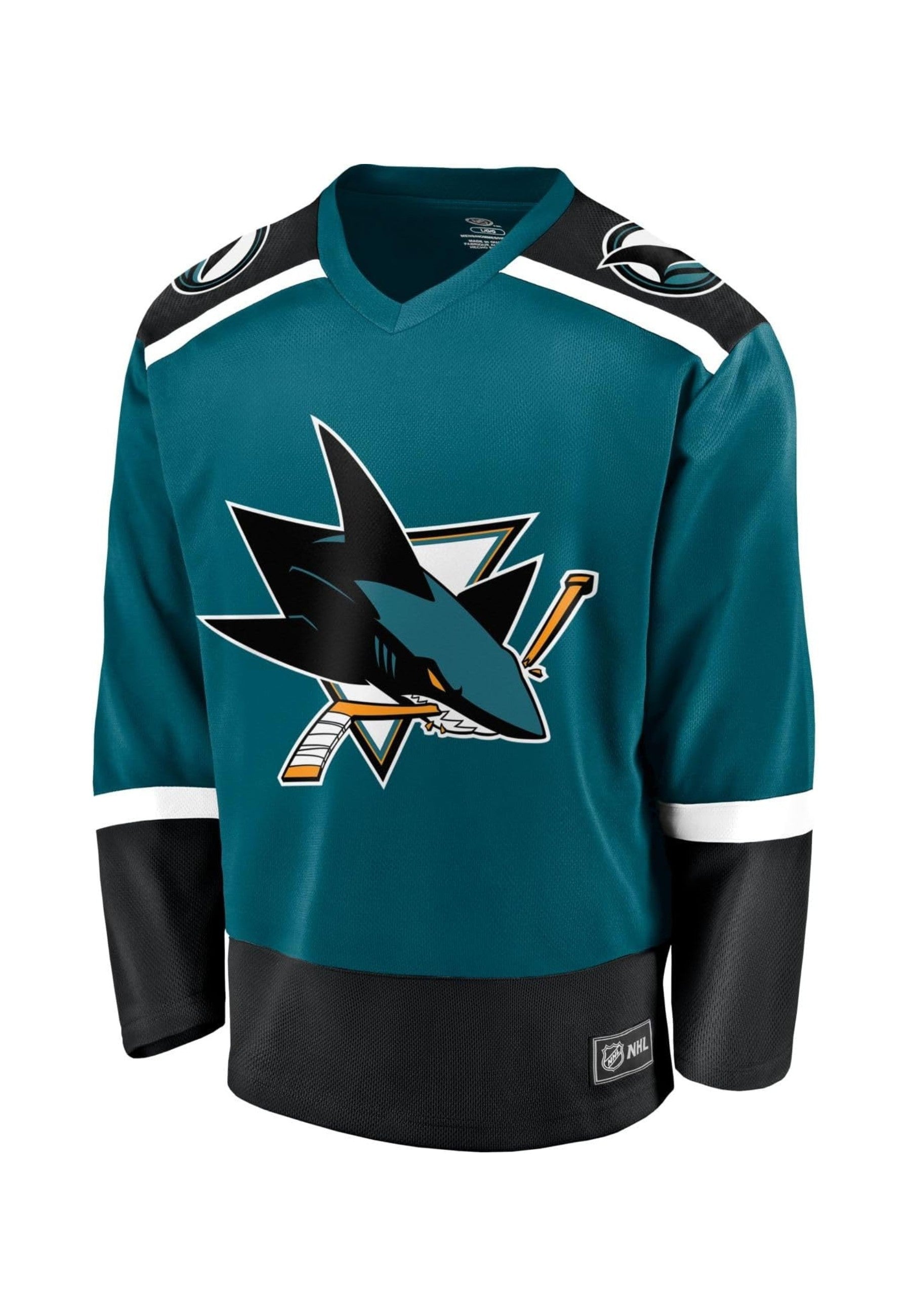 CAMISETA FANATICS TEAL SAN JOSE SHARKS NHL VALUE HOME SHIRT