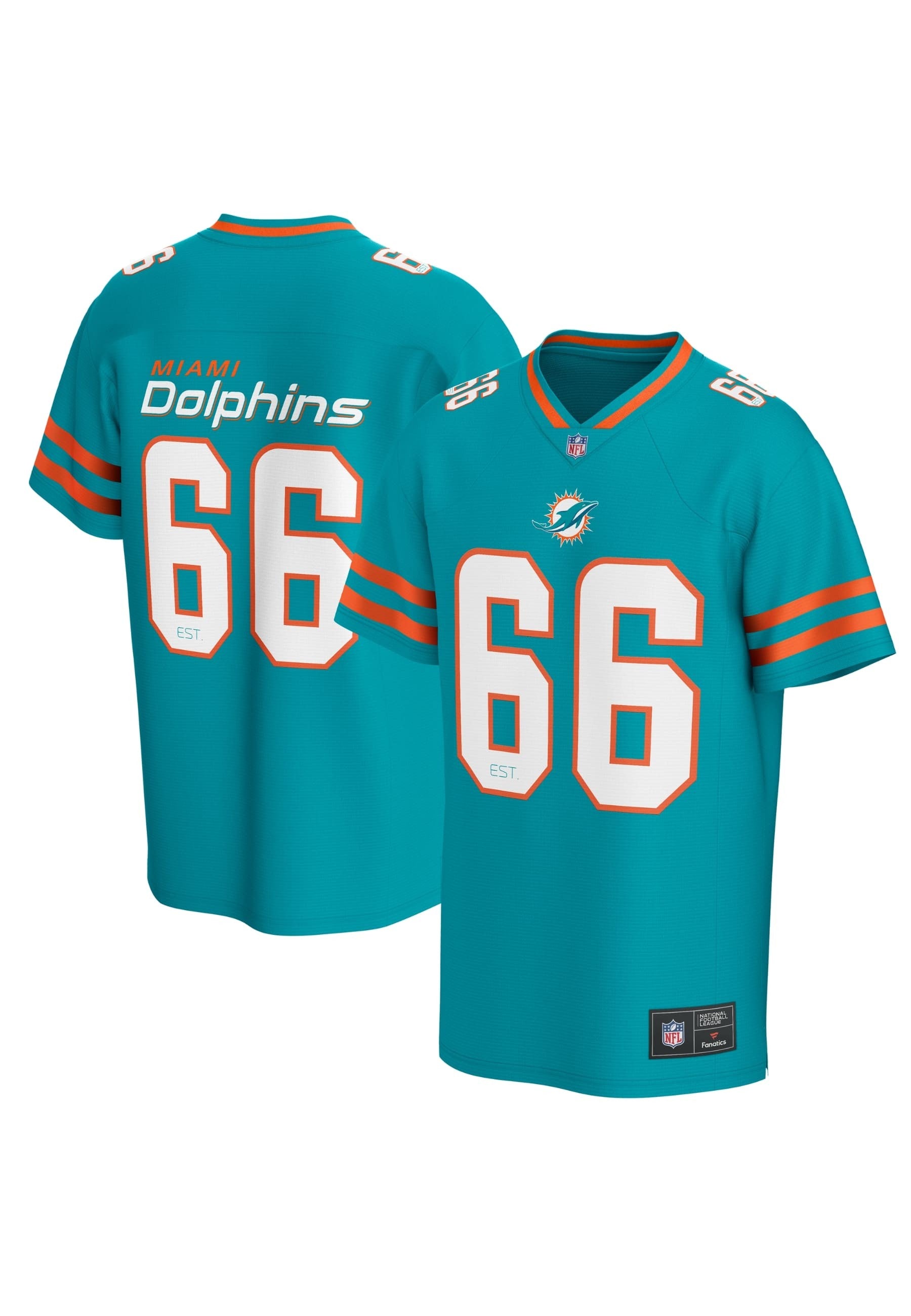CAMISETA FANATICS TURQUESA DOLPHINS CORE FOUNDATION NFL JERSEY