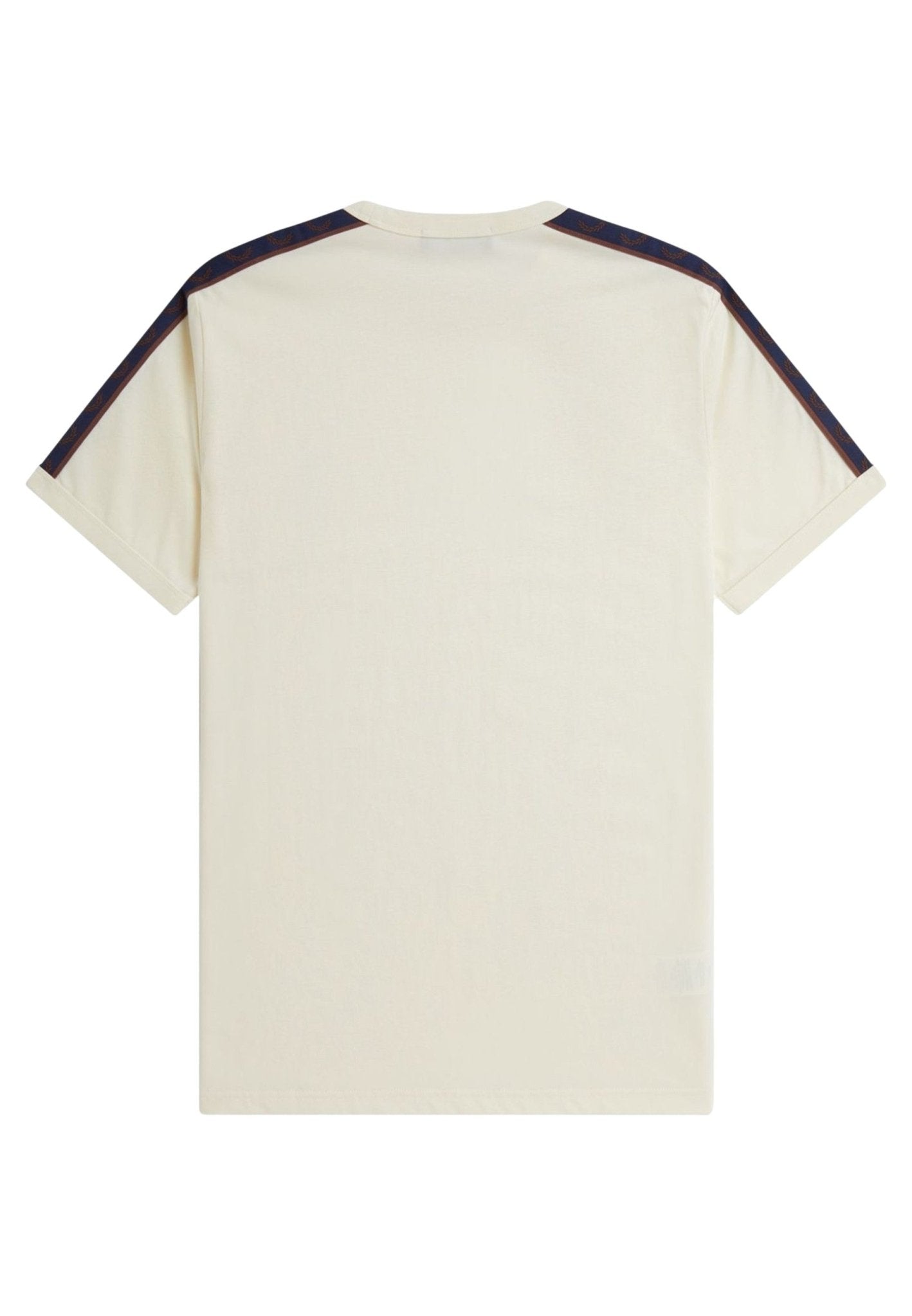 CAMISETA FRED PERRY BEIGE CONTRAST TAPE RINGER TEE - AREA ZERO