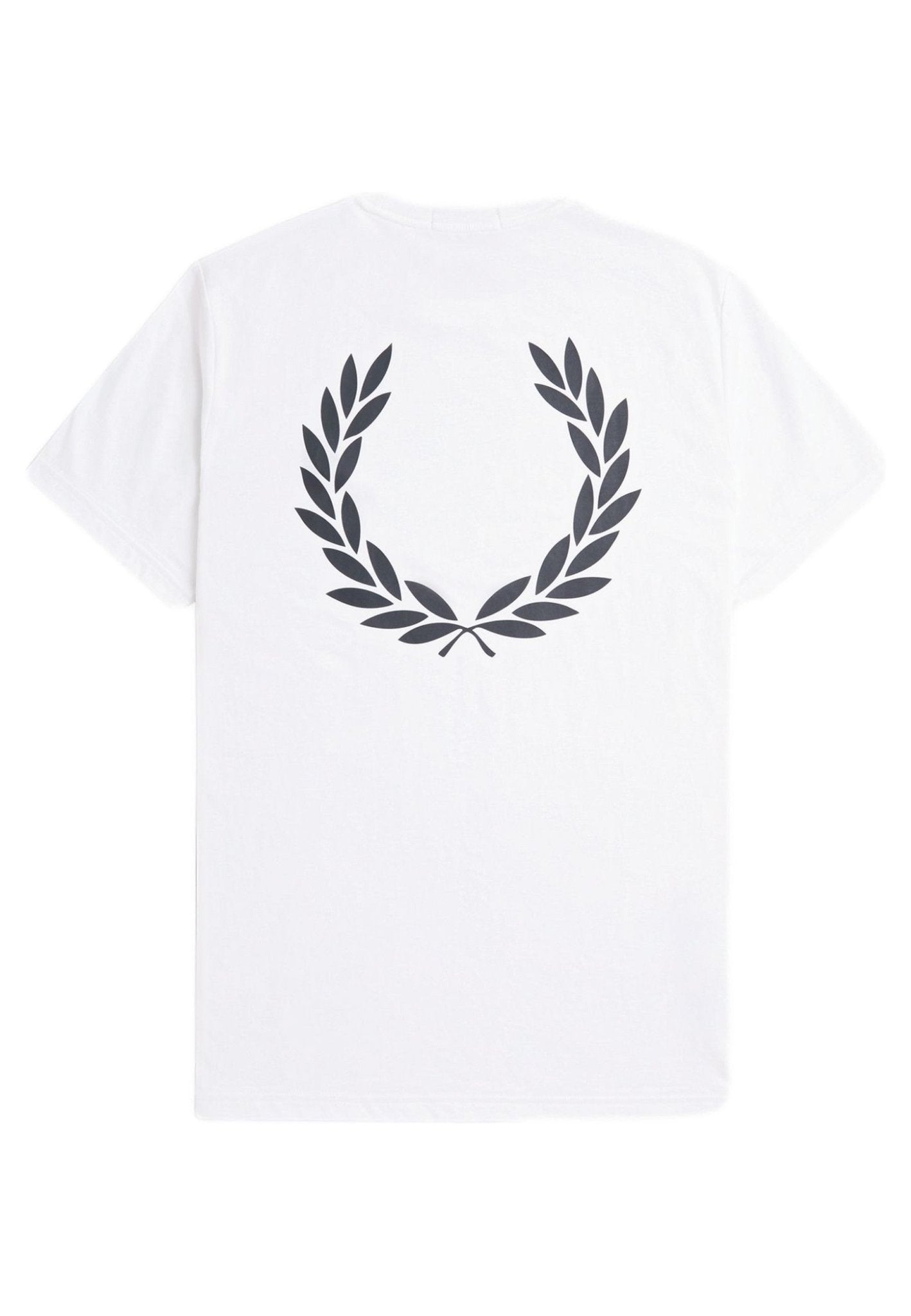 CAMISETA FRED PERRY BLANCA 100 REAR POWDER LAUREL GRAPHIC TEE - AREA ZERO