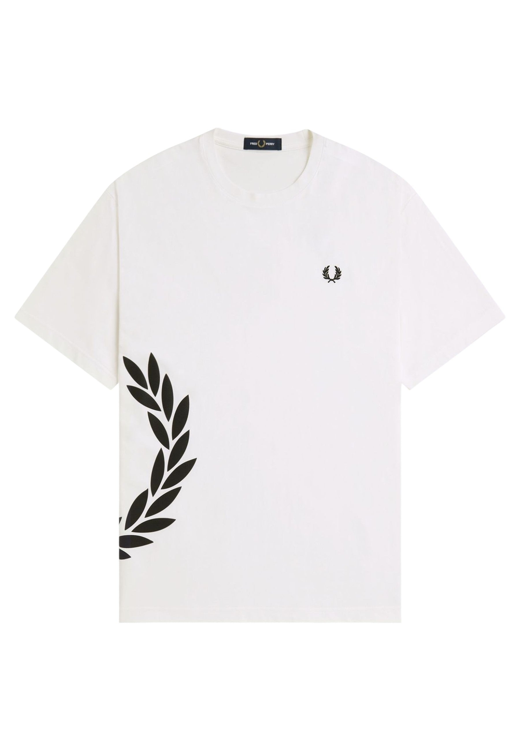 CAMISETA FRED PERRY BLANCA TEXTURED LAUREL WREATH TEE