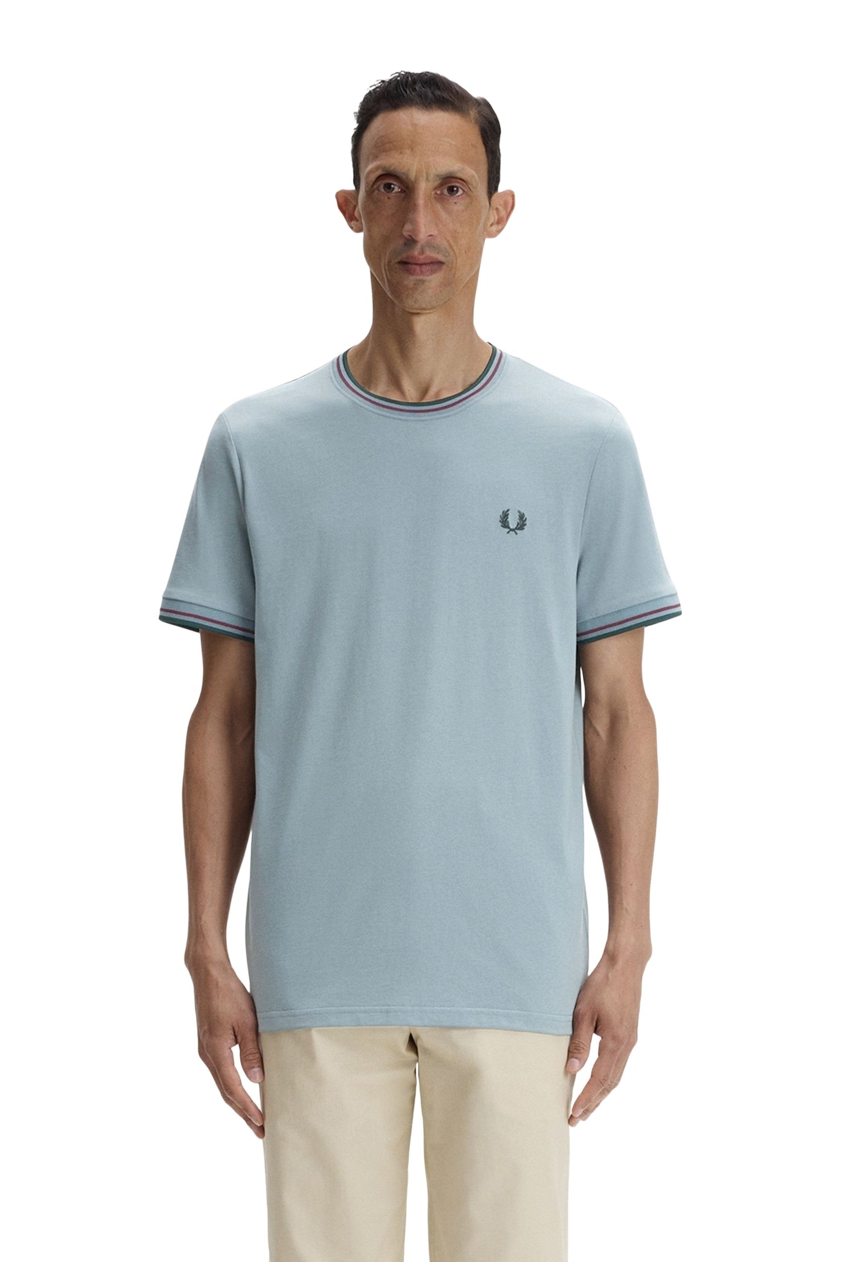 CAMISETA FRED PERRY CELESTE TWIN TIPPED TEE