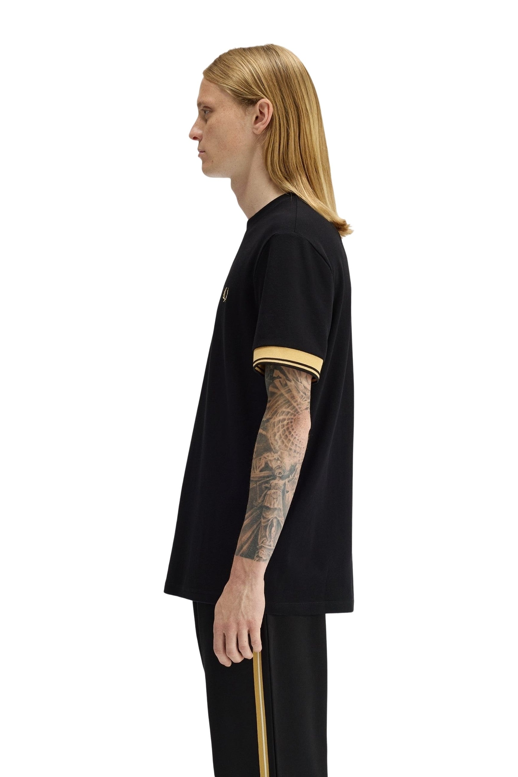 CAMISETA FRED PERRY MARINO TWIN TIPPED CUFF T-SHIRT