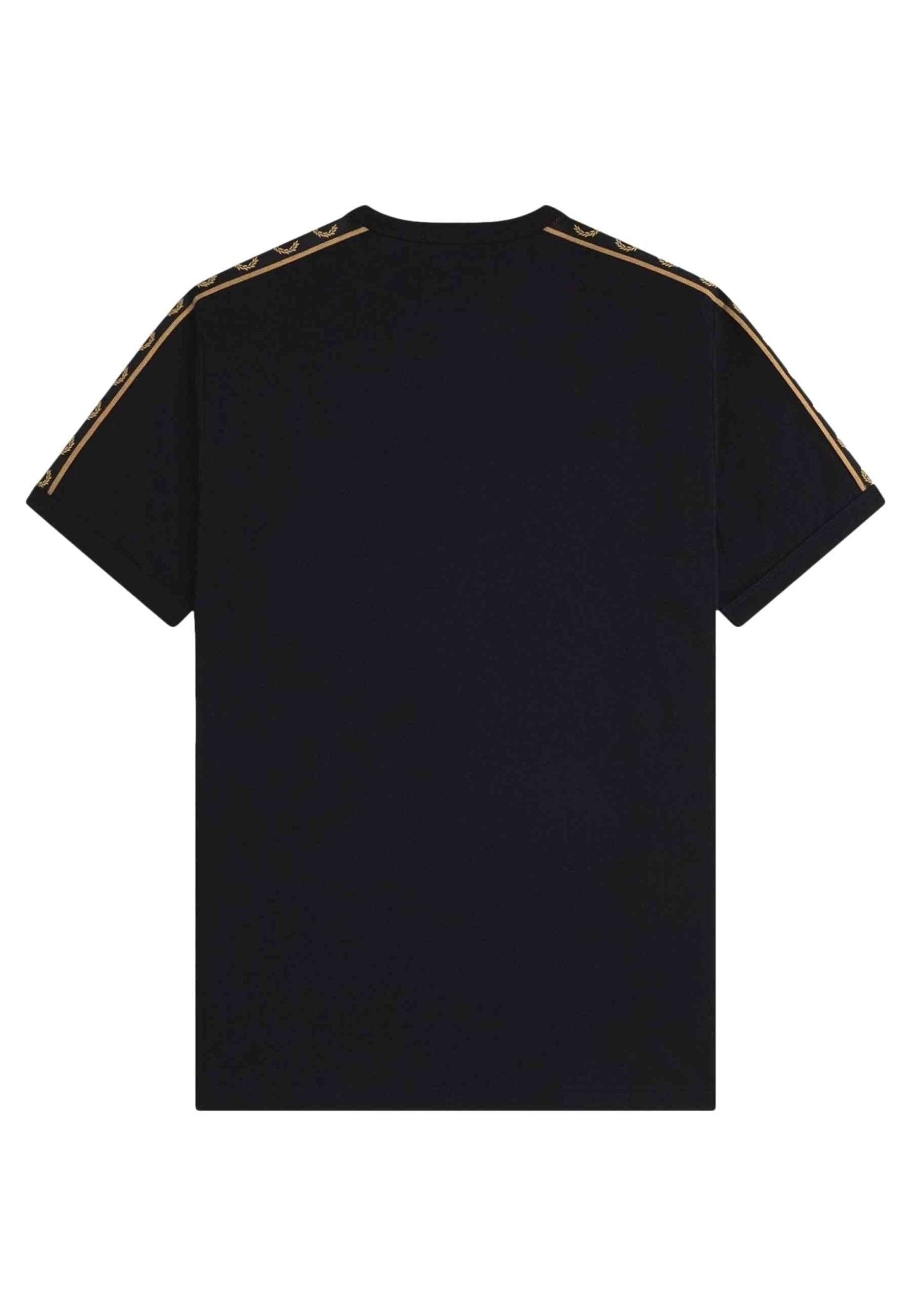 CAMISETA FRED PERRY NEGRA CONTRAST TAPE RINGER TEE - AREA ZERO