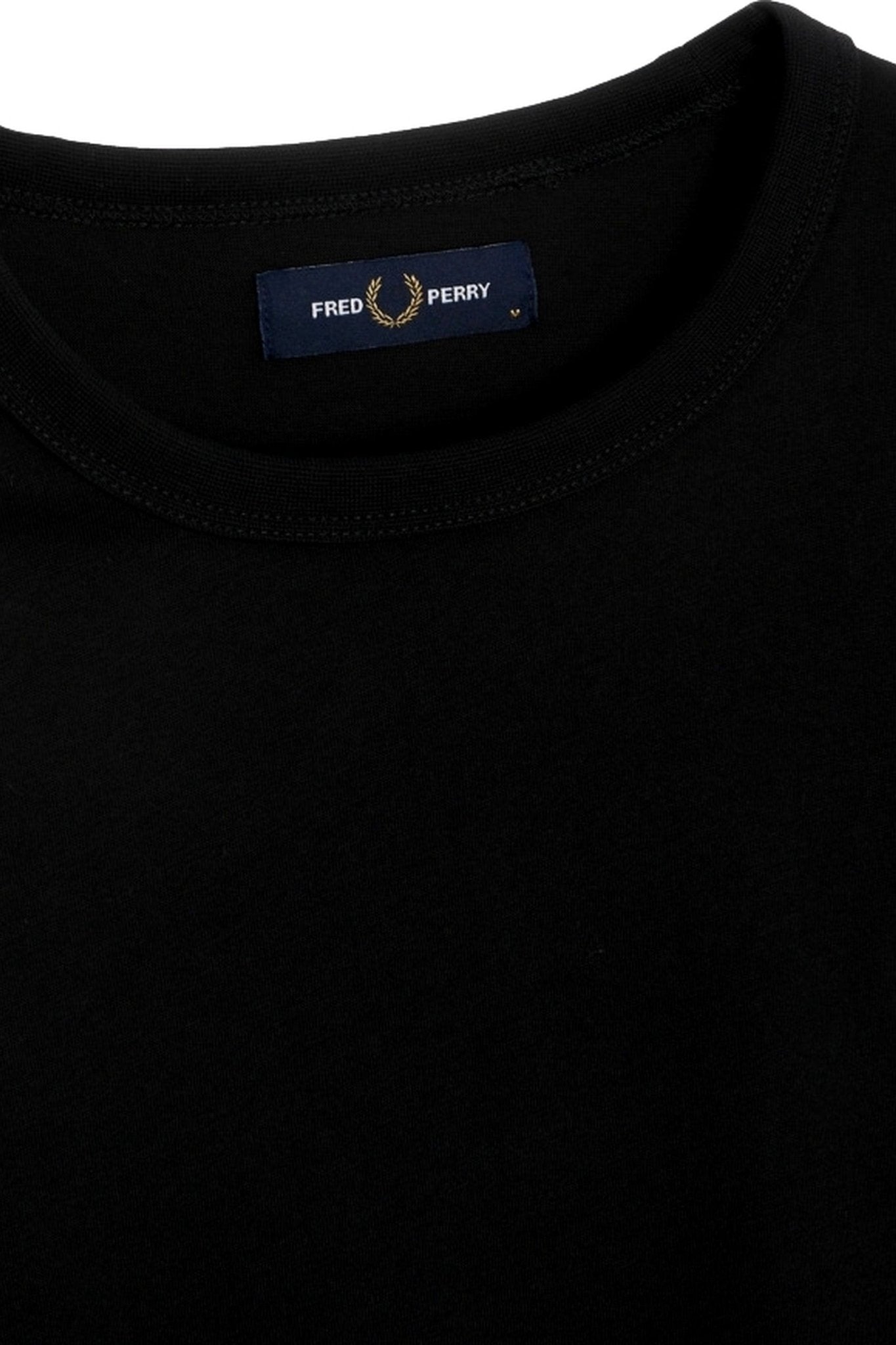 CAMISETA FRED PERRY NEGRA RINGER TEE - AREA ZERO