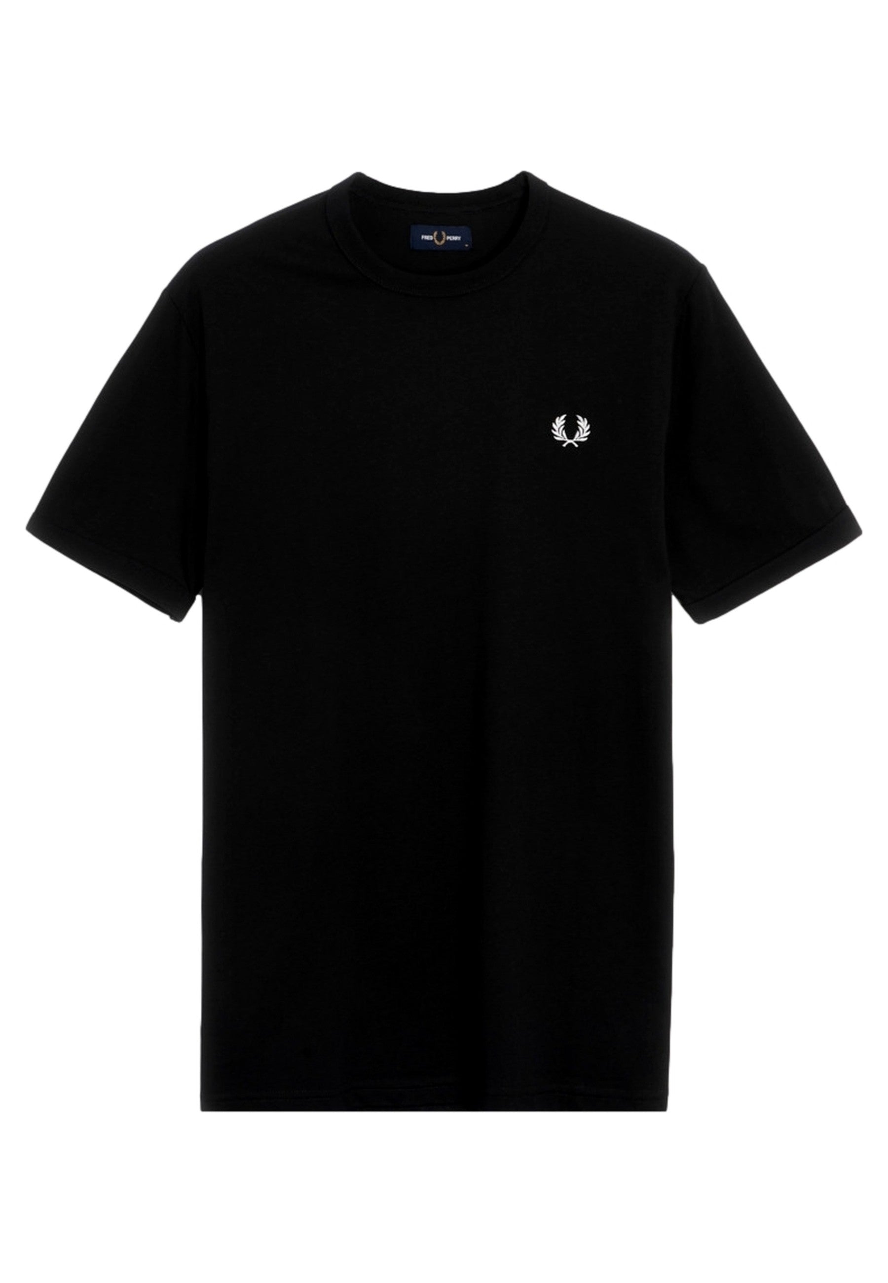 CAMISETA FRED PERRY NEGRA RINGER TEE