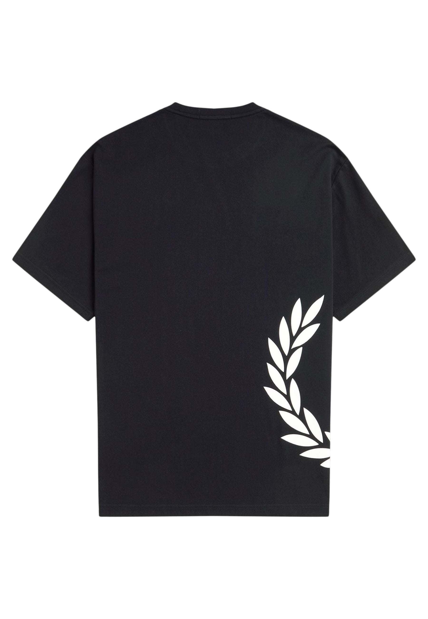 CAMISETA FRED PERRY NEGRA TEXTURED LAUREL WREATH TEE