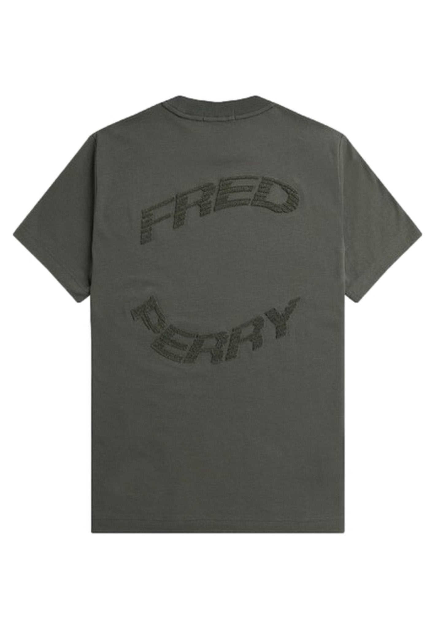 CAMISETA FRED PERRY VERDE 638 WARPED GRAPHIC T - SHIRT - AREA ZERO
