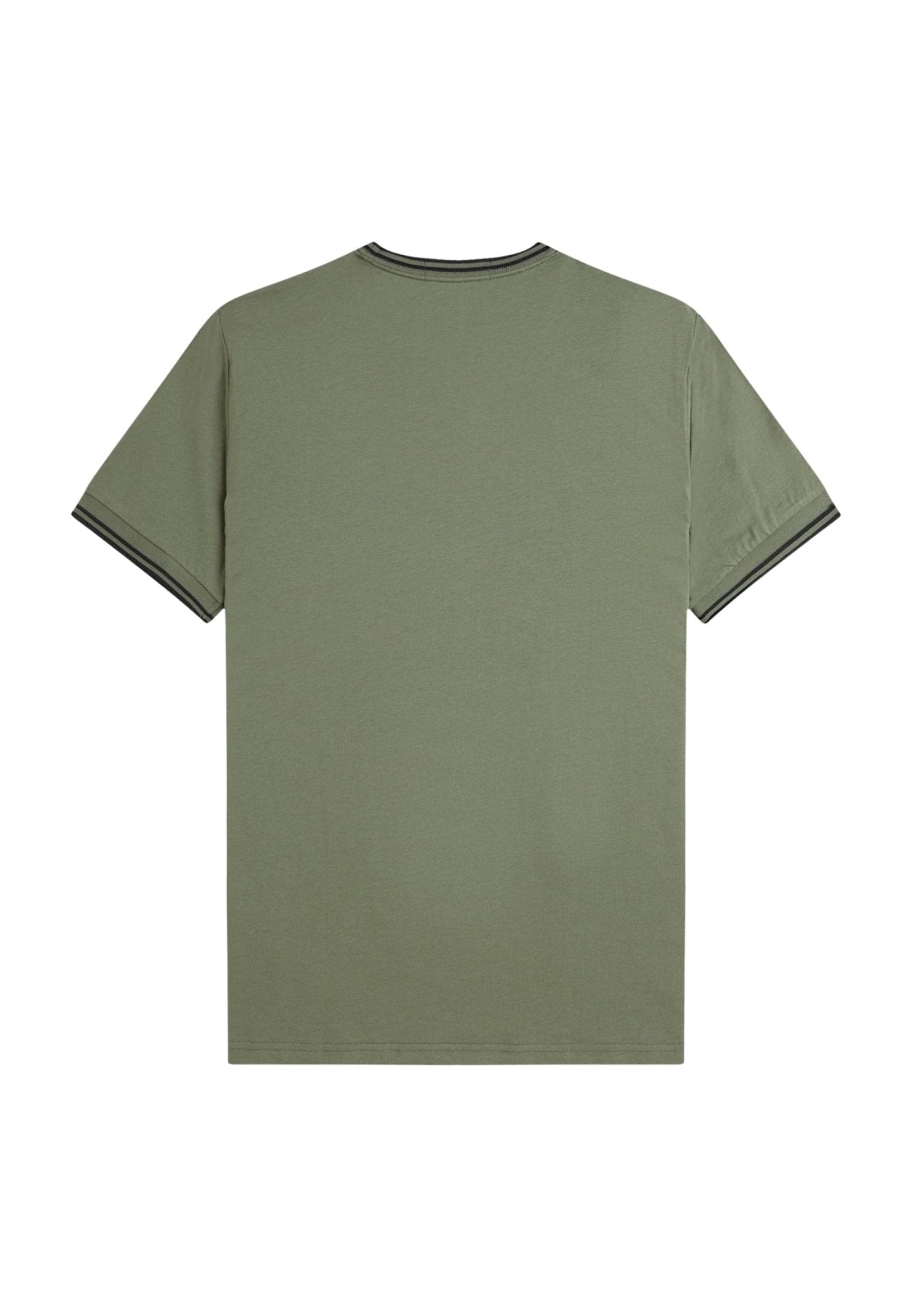CAMISETA FRED PERRY VERDE Z50 CONTRAST RIBETED TEE - AREA ZERO