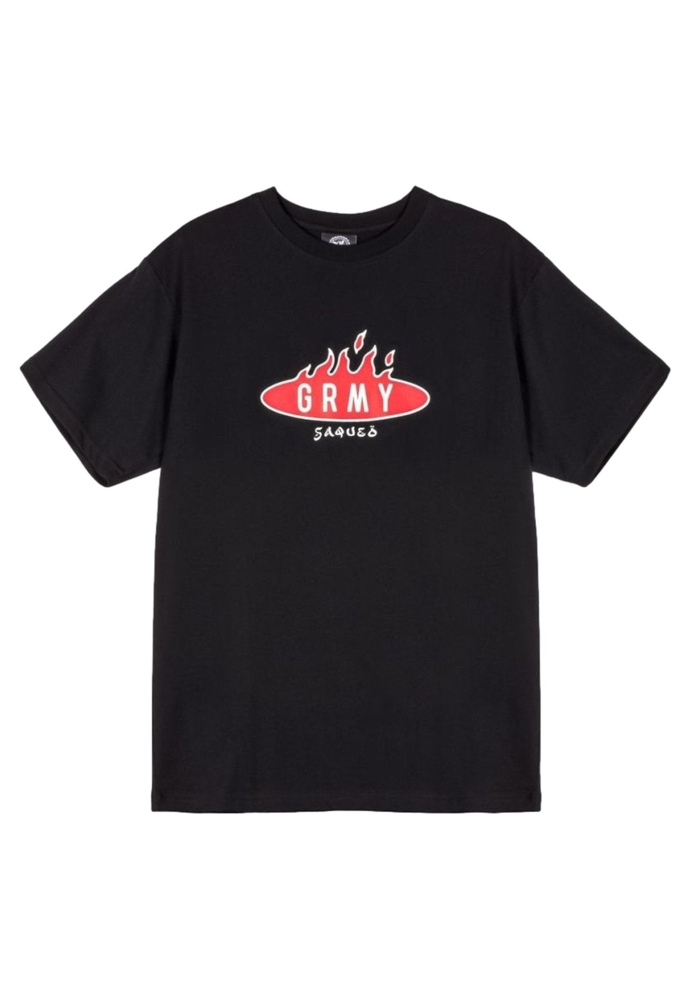 CAMISETA GRIMEY NEGRA BURN IN FLAMES REGULAR TEE - AREA ZERO