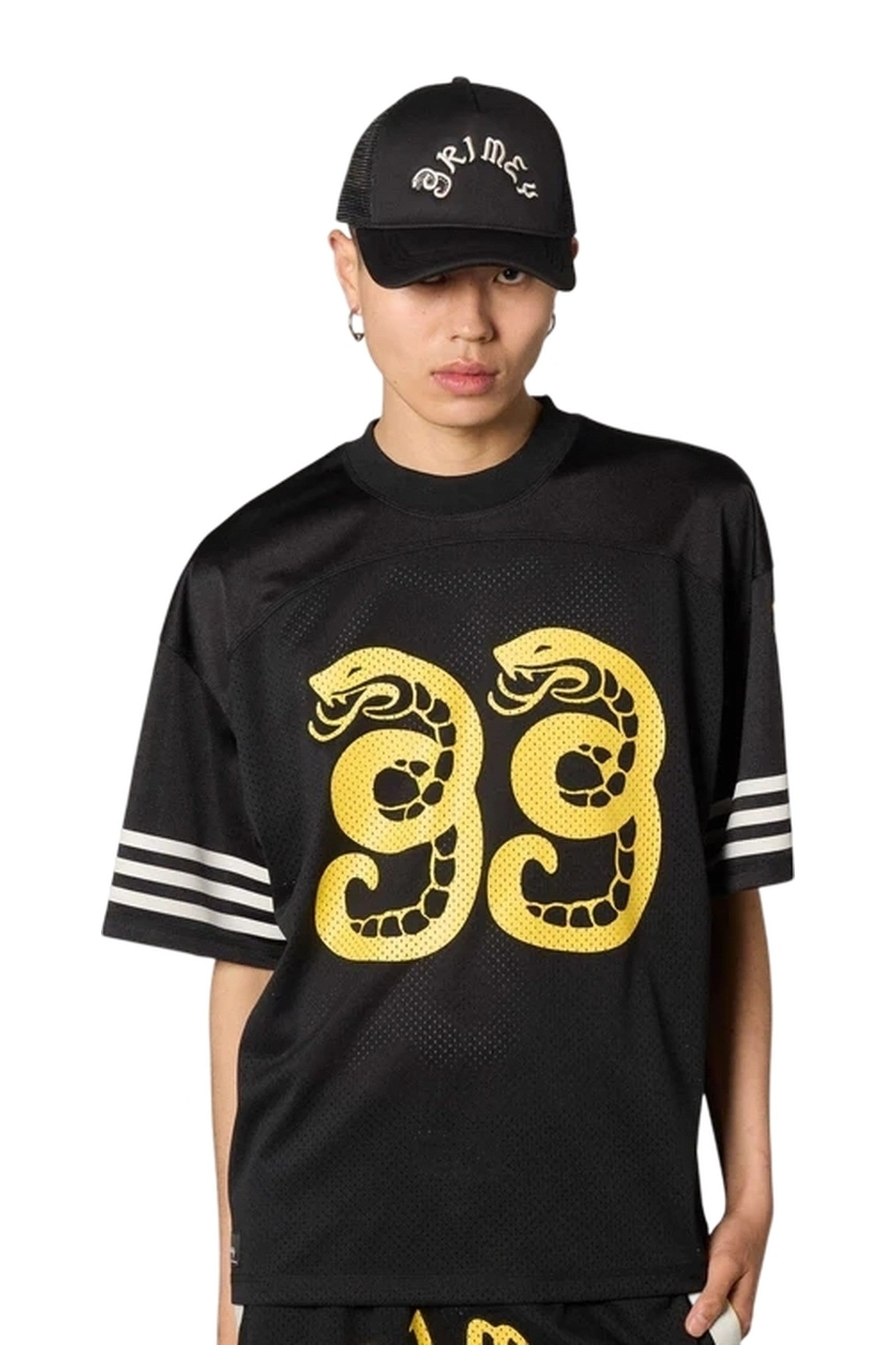 CAMISETA GRIMEY NEGRA DROPPIN SCIENCE MESH BOXY FOOTBALL JERSEY