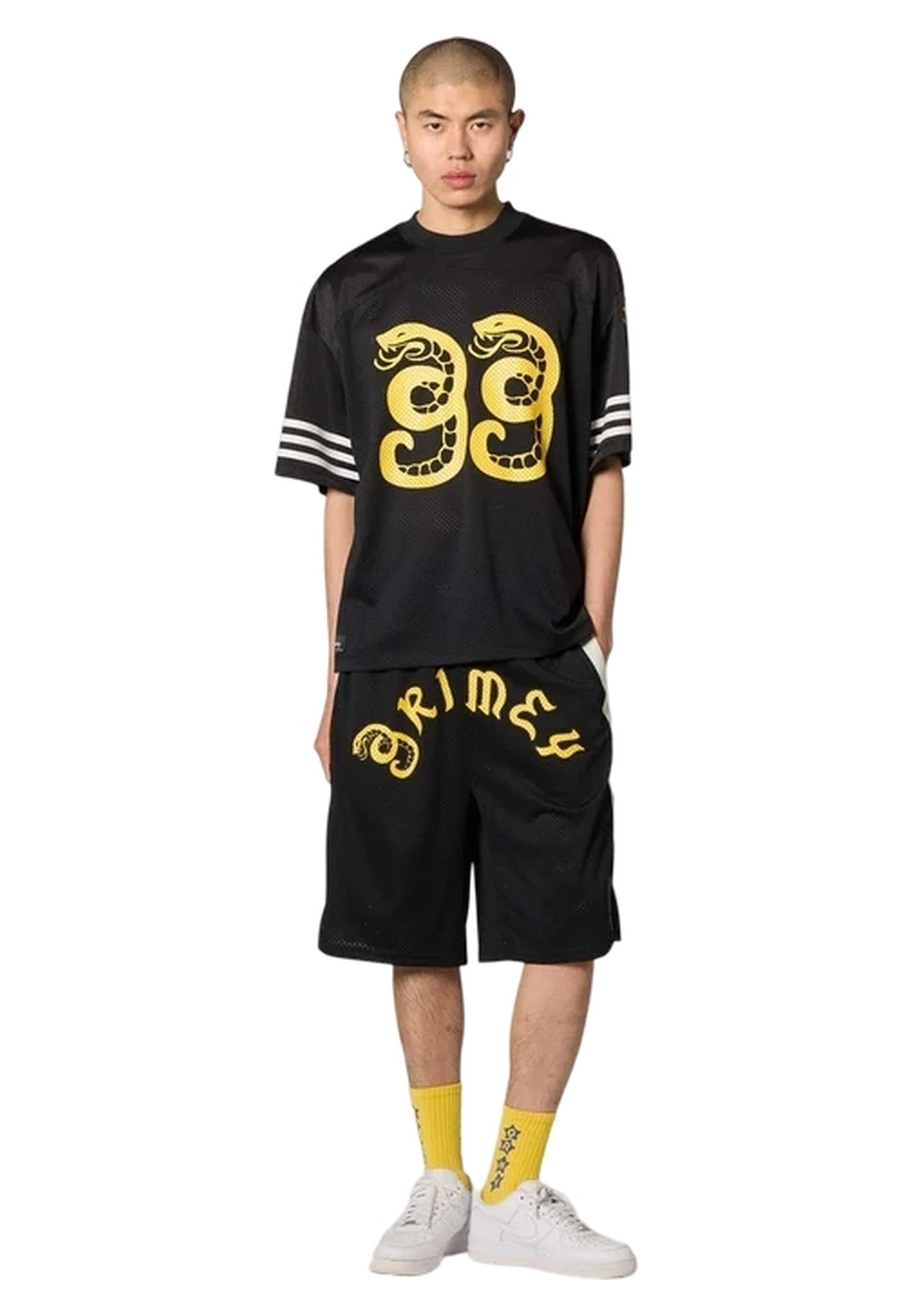 CAMISETA GRIMEY NEGRA DROPPIN SCIENCE MESH BOXY FOOTBALL JERSEY
