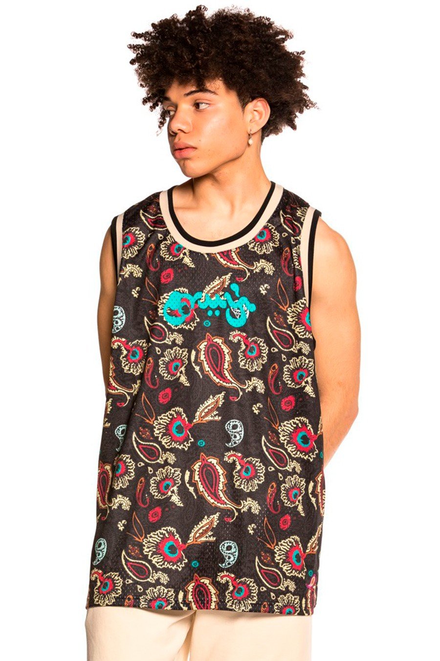 CAMISETA GRIMEY NEGRA HOPE UNSEEN ALL OVER PRINT MESH TANK TOP - AREA ZERO
