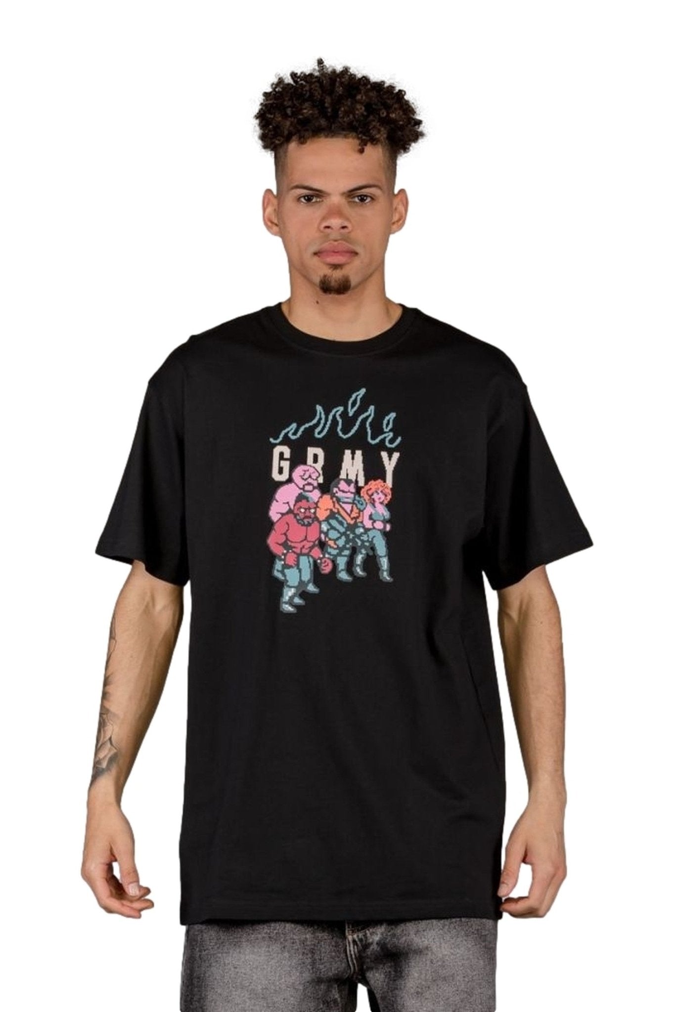 CAMISETA GRIMEY NEGRA THE BRAWL LEGEND REGULAR TEE - AREA ZERO