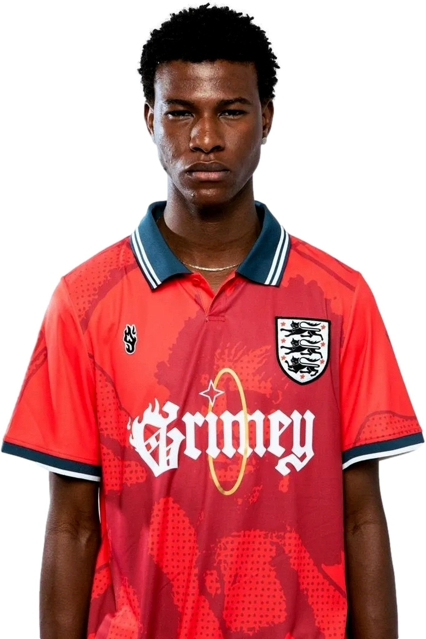 CAMISETA GRIMEY ROJA SAOIRSE SOCCER JERSEY TEE - AREA ZERO