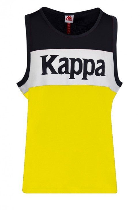 CAMISETA KAPPA MARINO/ROJA TIRANTES FRANJA PECHO LETRAS - AREA ZERO