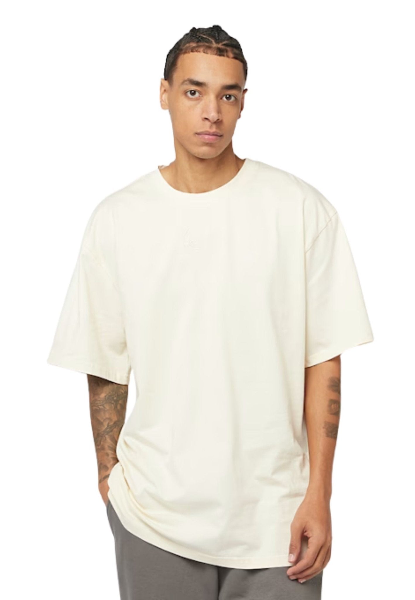 CAMISETA KARL KANI BEIGE SMALL SIGNATURE TONED LOGO TEE - AREA ZERO