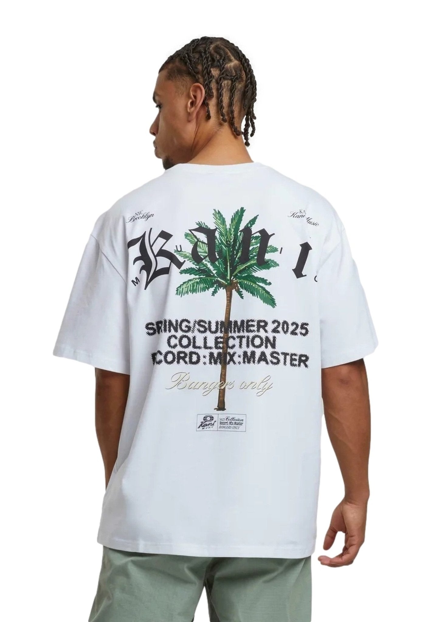 CAMISETA KARL KANI BLANCA PALM PRINT TEE - AREA ZERO