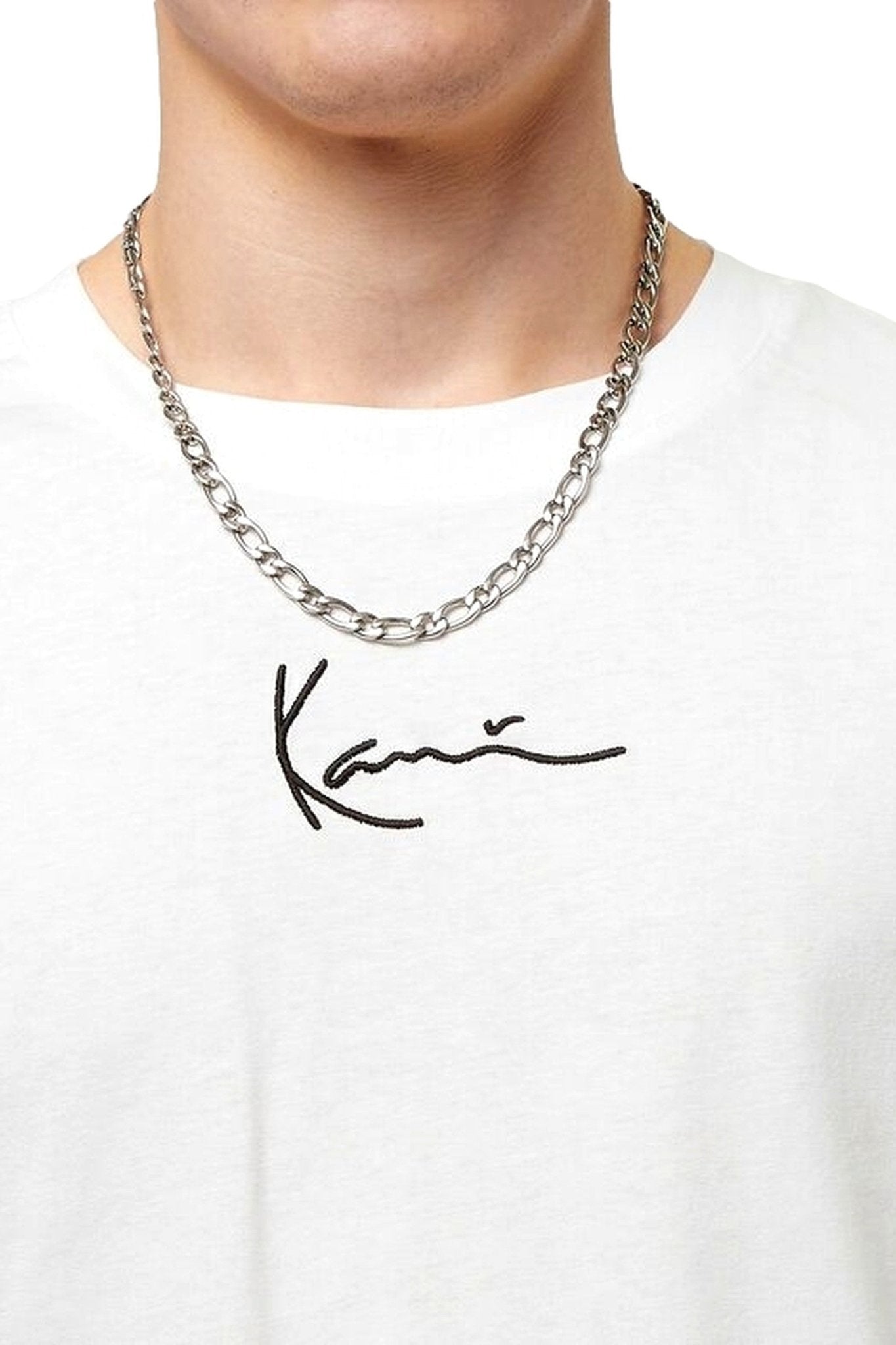 CAMISETA KARL KANI BLANCA SMALL SIGNATURE PRINT TEE - AREA ZERO