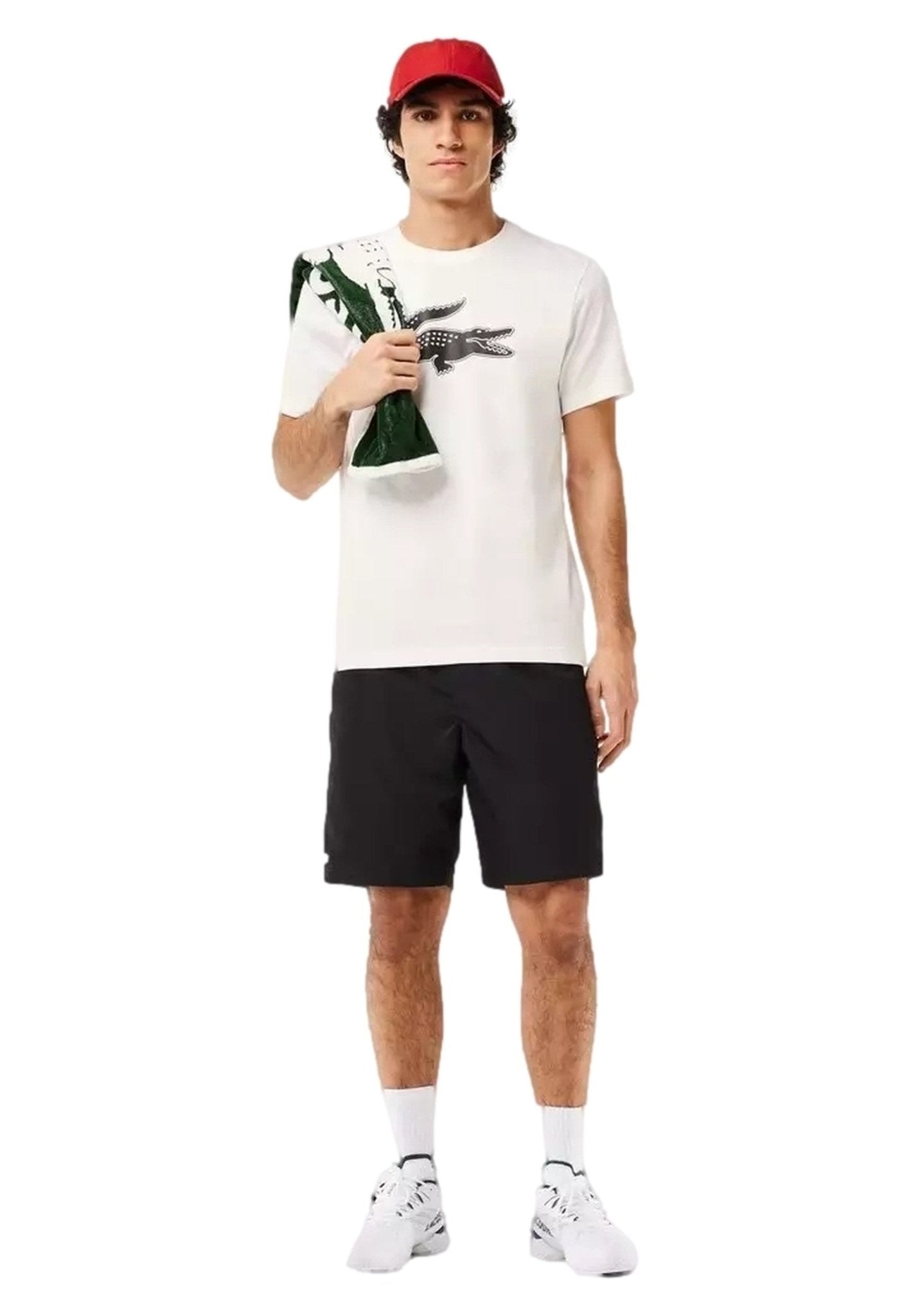CAMISETA LACOSTE BLANCA 3D LOGO TEE - AREA ZERO