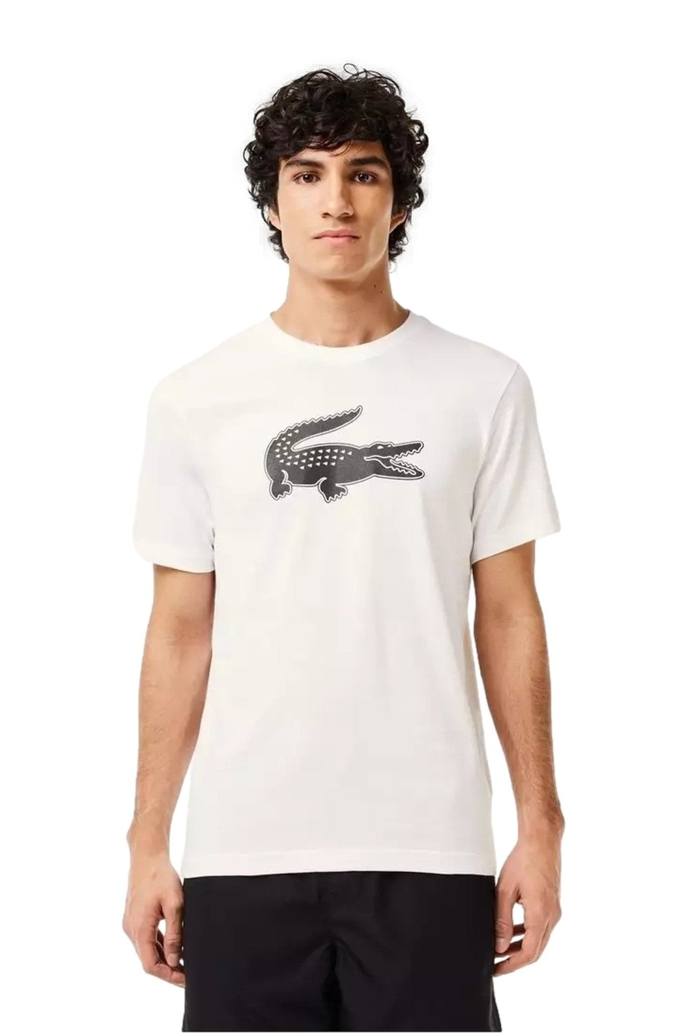 CAMISETA LACOSTE BLANCA 3D LOGO TEE - AREA ZERO