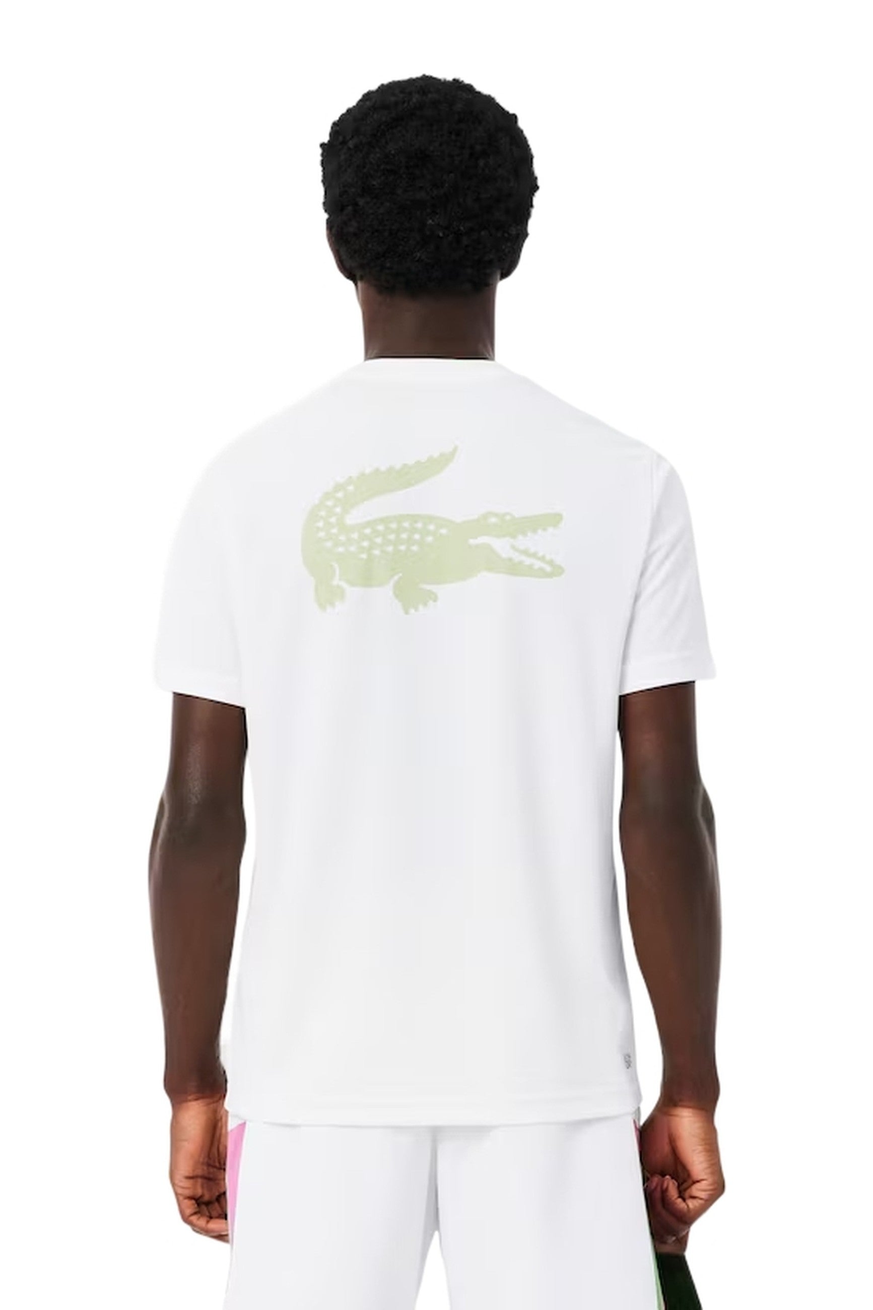 CAMISETA LACOSTE BLANCA BACK CROCO ULTRA DRY TEE
