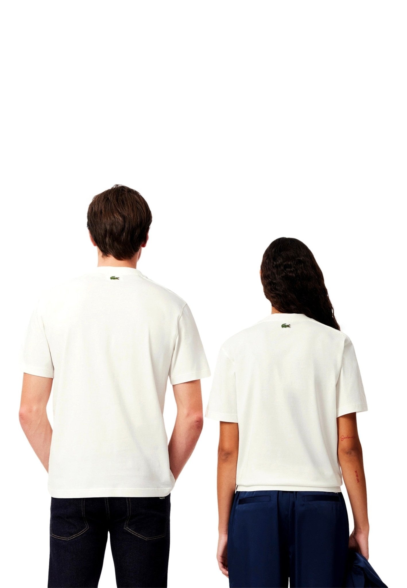 CAMISETA LACOSTE BLANCA BIG CROCO EXCLUSIVE PRINT - AREA ZERO