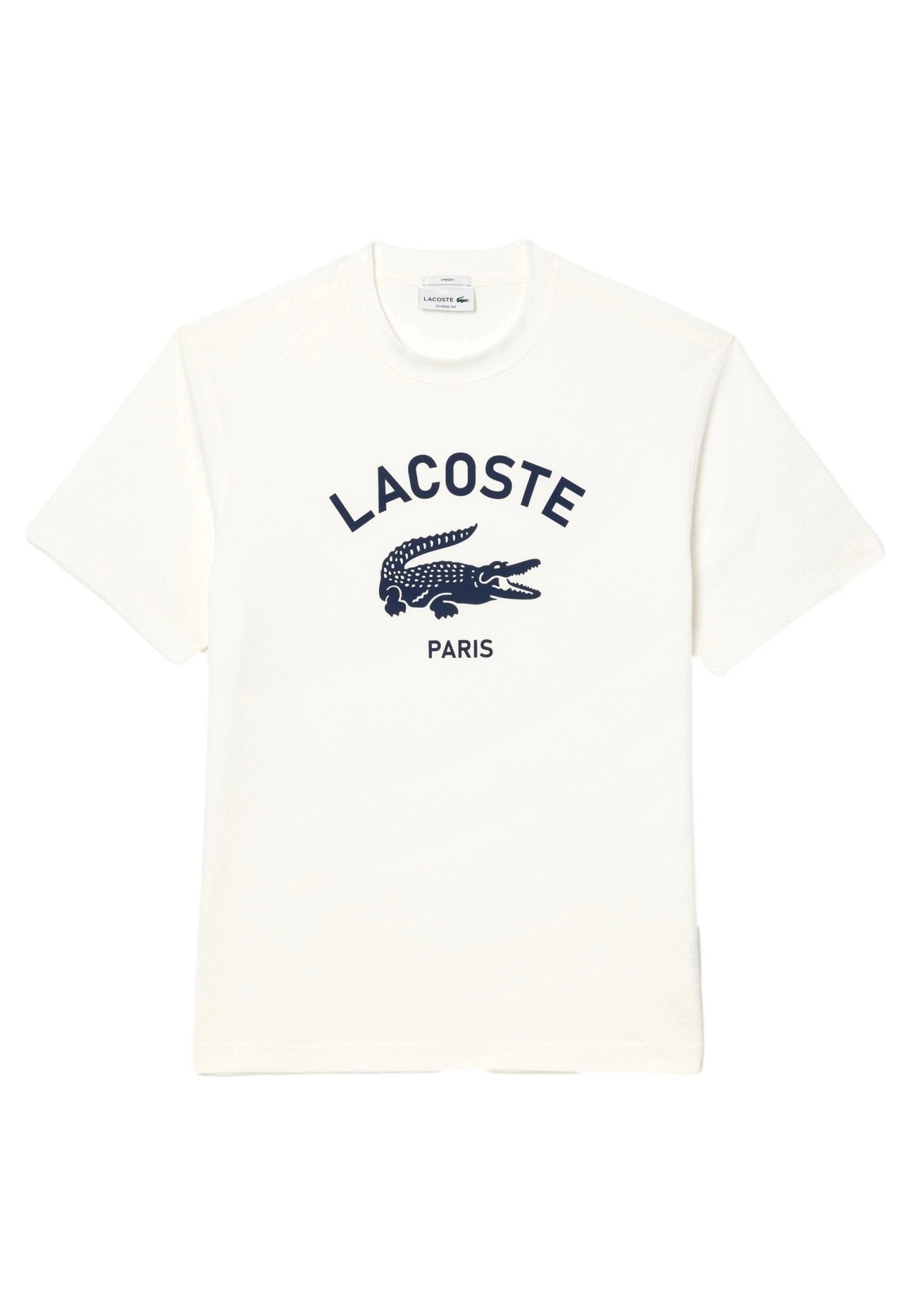 CAMISETA LACOSTE BLANCA BIG CROCO EXCLUSIVE PRINT - AREA ZERO