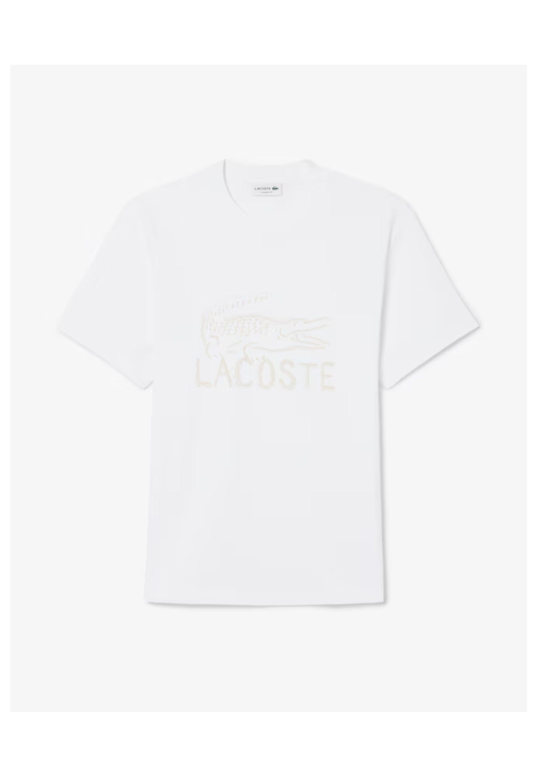 CAMISETA LACOSTE BLANCA CHEST LOGO TEE
