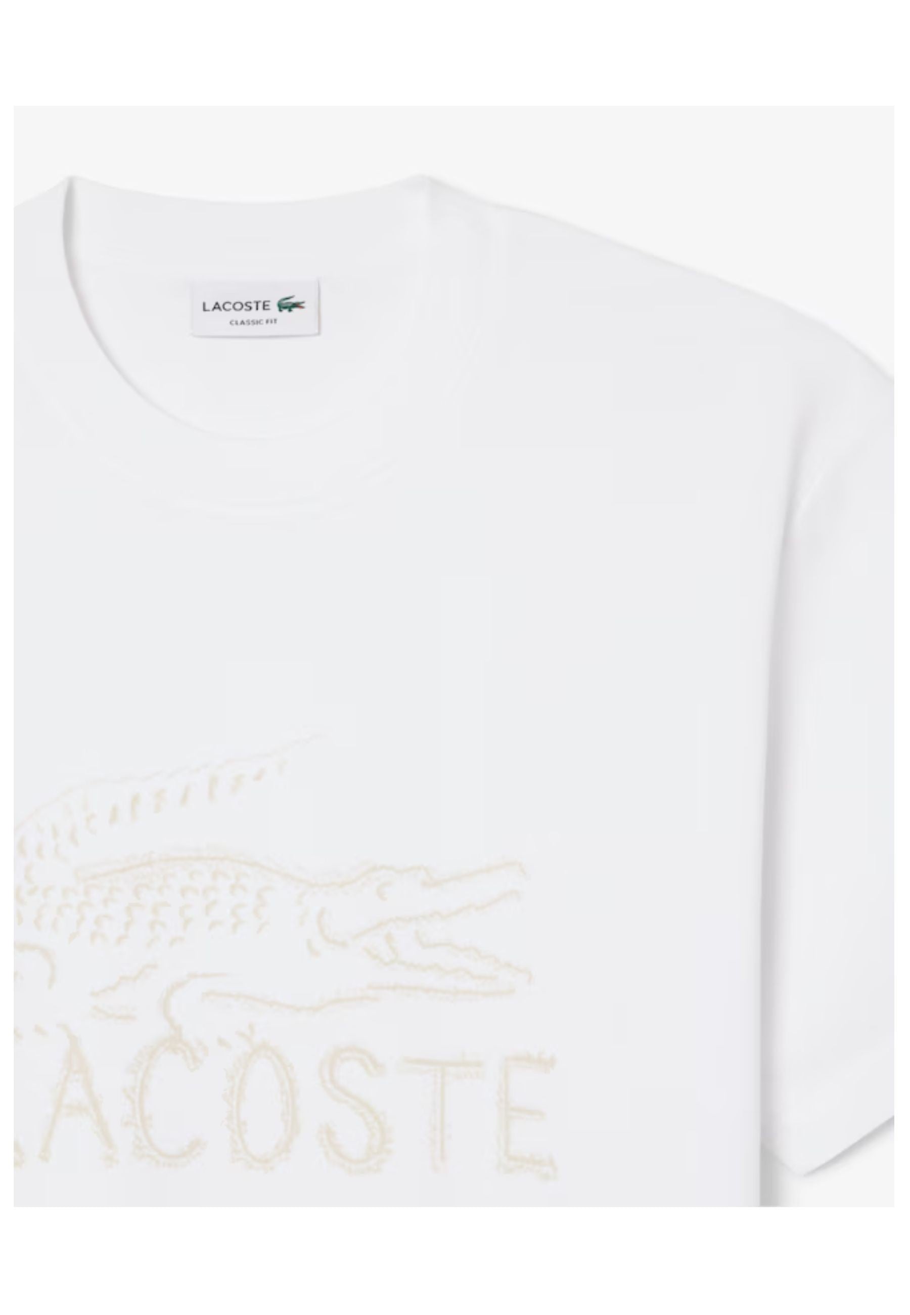 CAMISETA LACOSTE BLANCA CHEST LOGO TEE