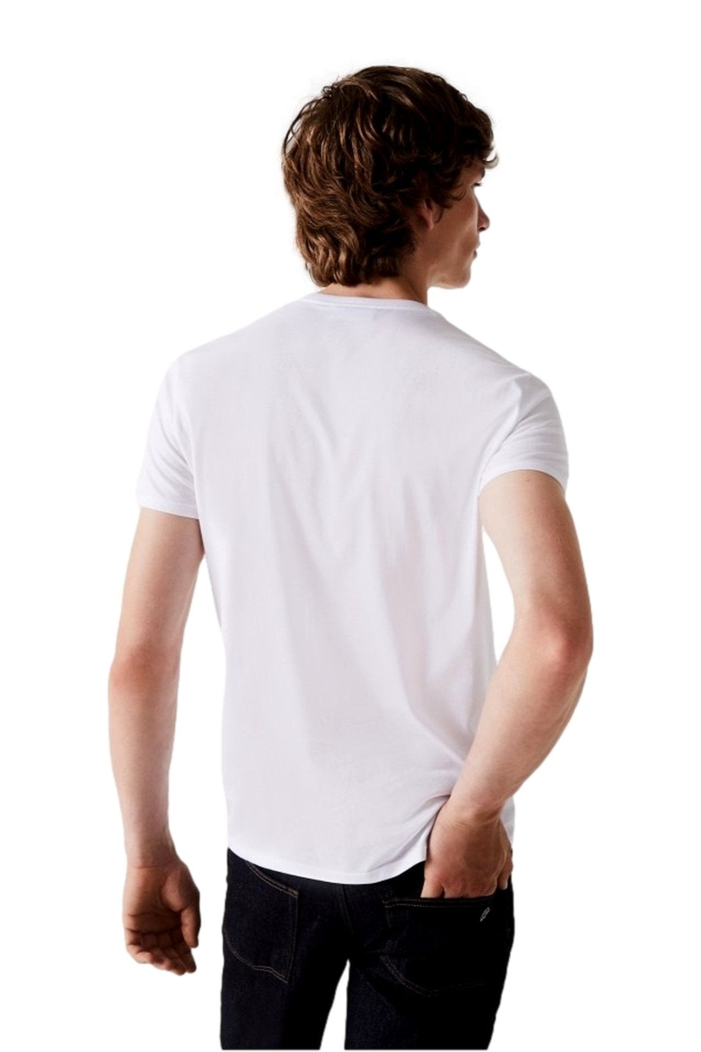 CAMISETA LACOSTE BLANCA ESSENTIAL TEE - AREA ZERO