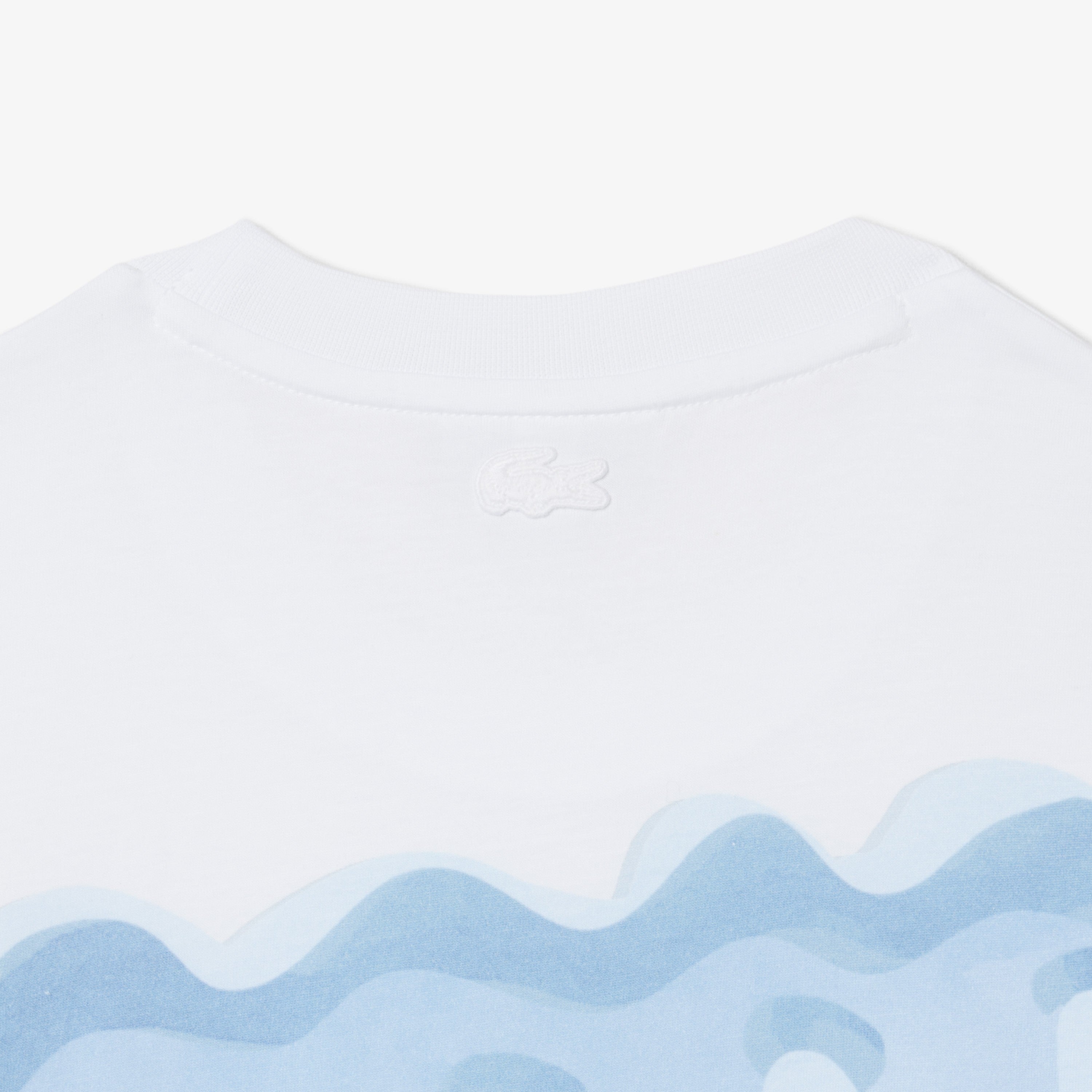 CAMISETA LACOSTE BLANCA PRINTED CROCO TEE