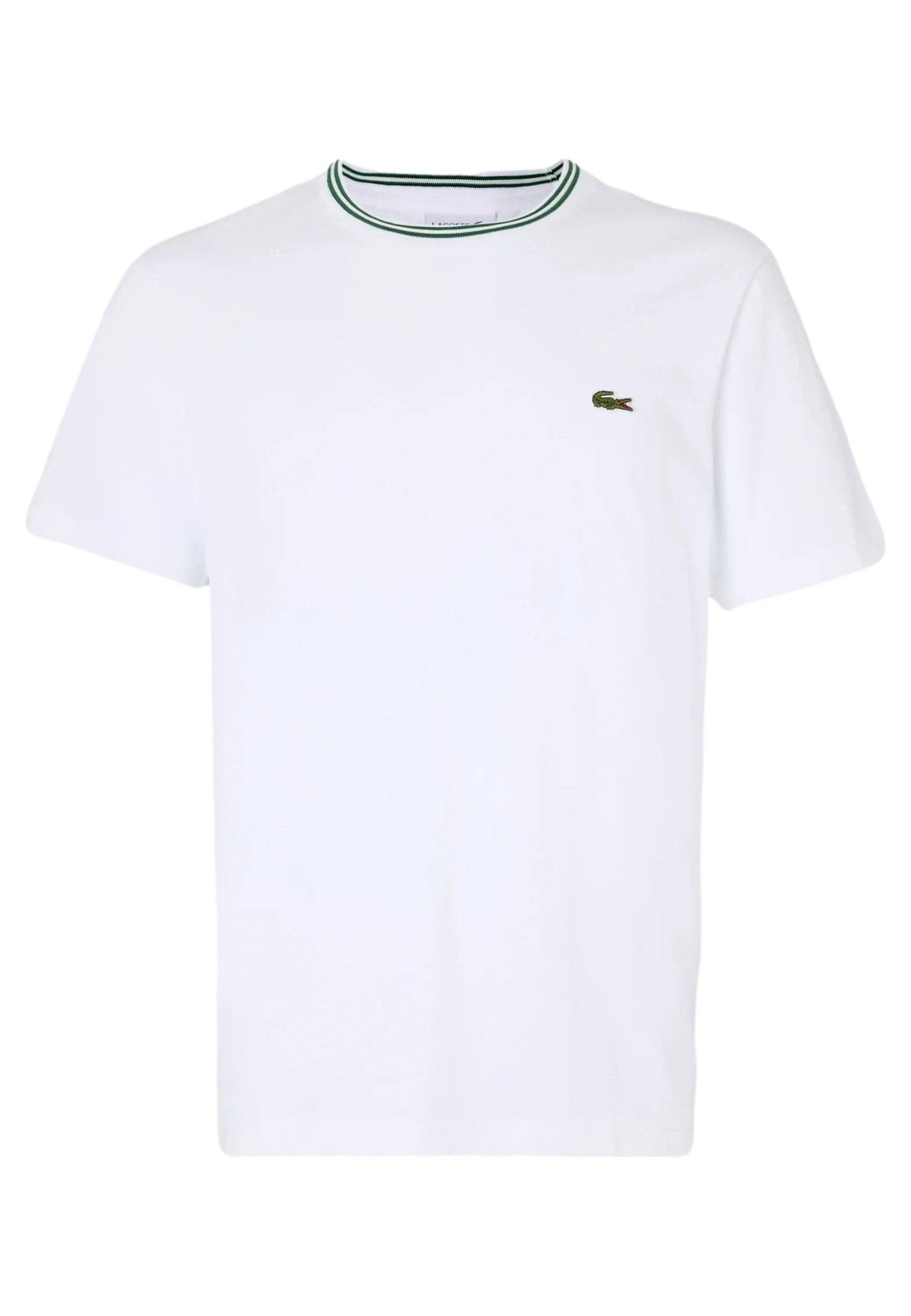 CAMISETA LACOSTE BLANCA RINGER TEE - AREA ZERO