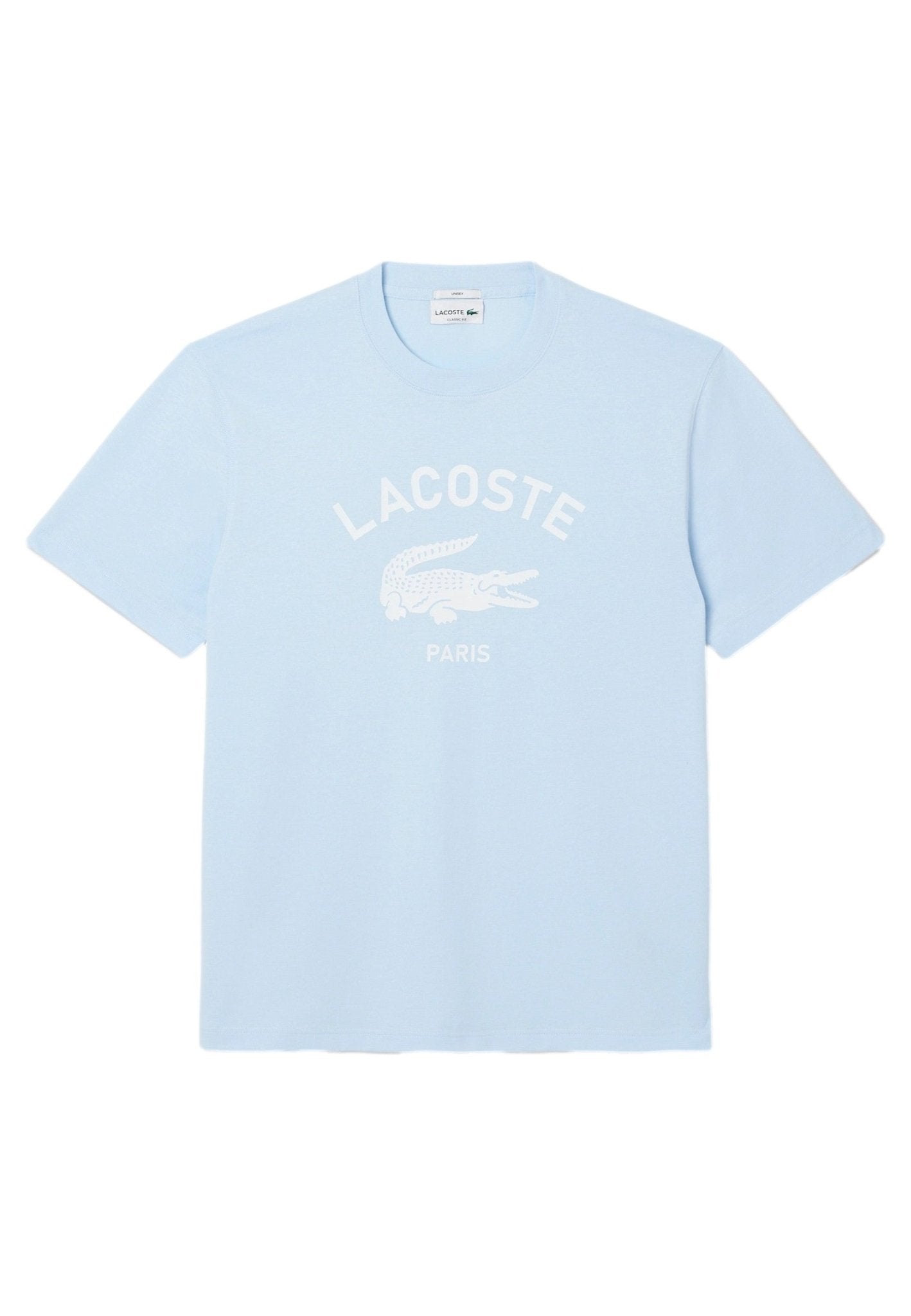 CAMISETA LACOSTE CELESTE BIG CROCO EXCLUSIVE PRINT - AREA ZERO