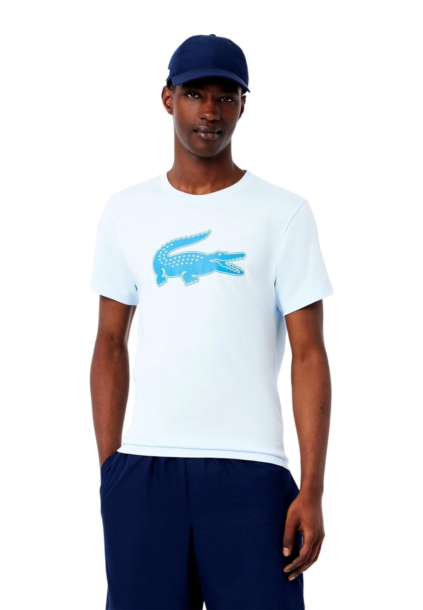 CAMISETA LACOSTE CELESTE XXL LOGO ULTRA DRY TEE - AREA ZERO
